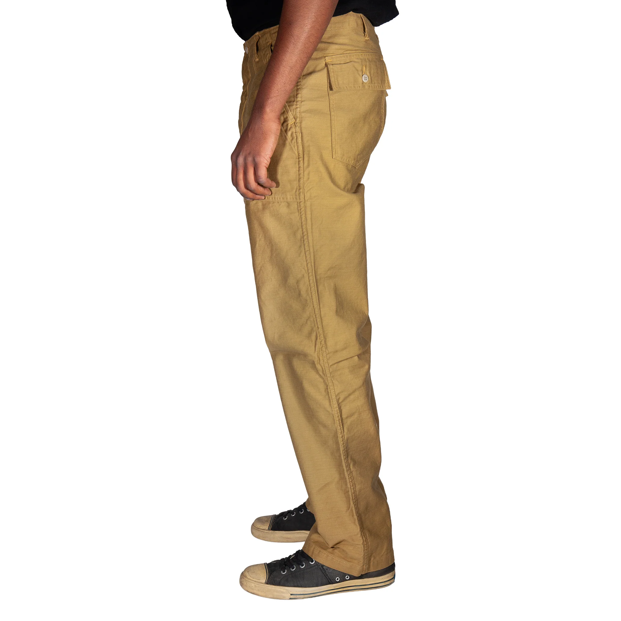 107 60's era GI chinos in 12 oz West Point Khaki Baker Back Cotton Satin - Image 7