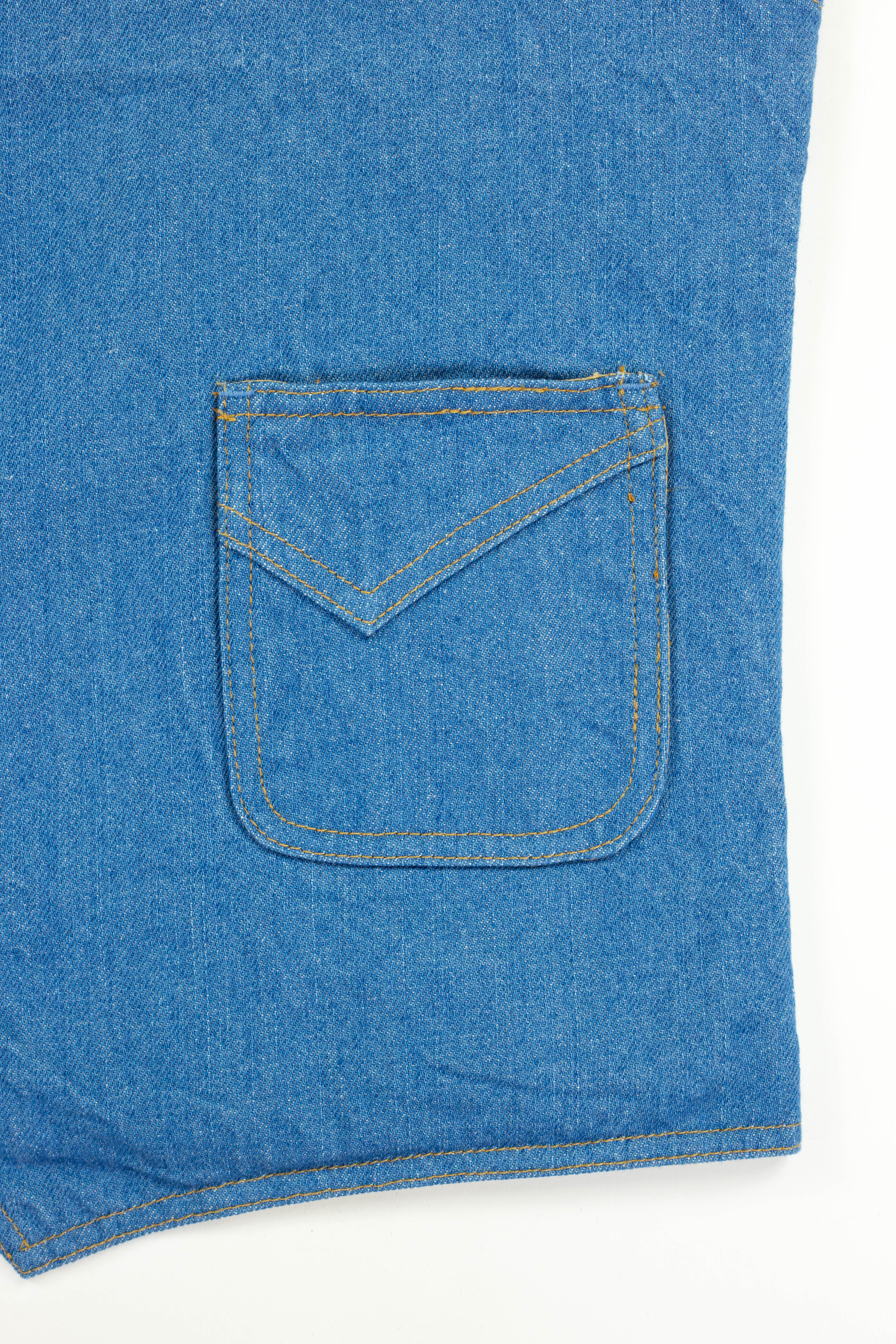 14 oz Mt Vernon Mills Rodeo Denim Western Vest - Image 5