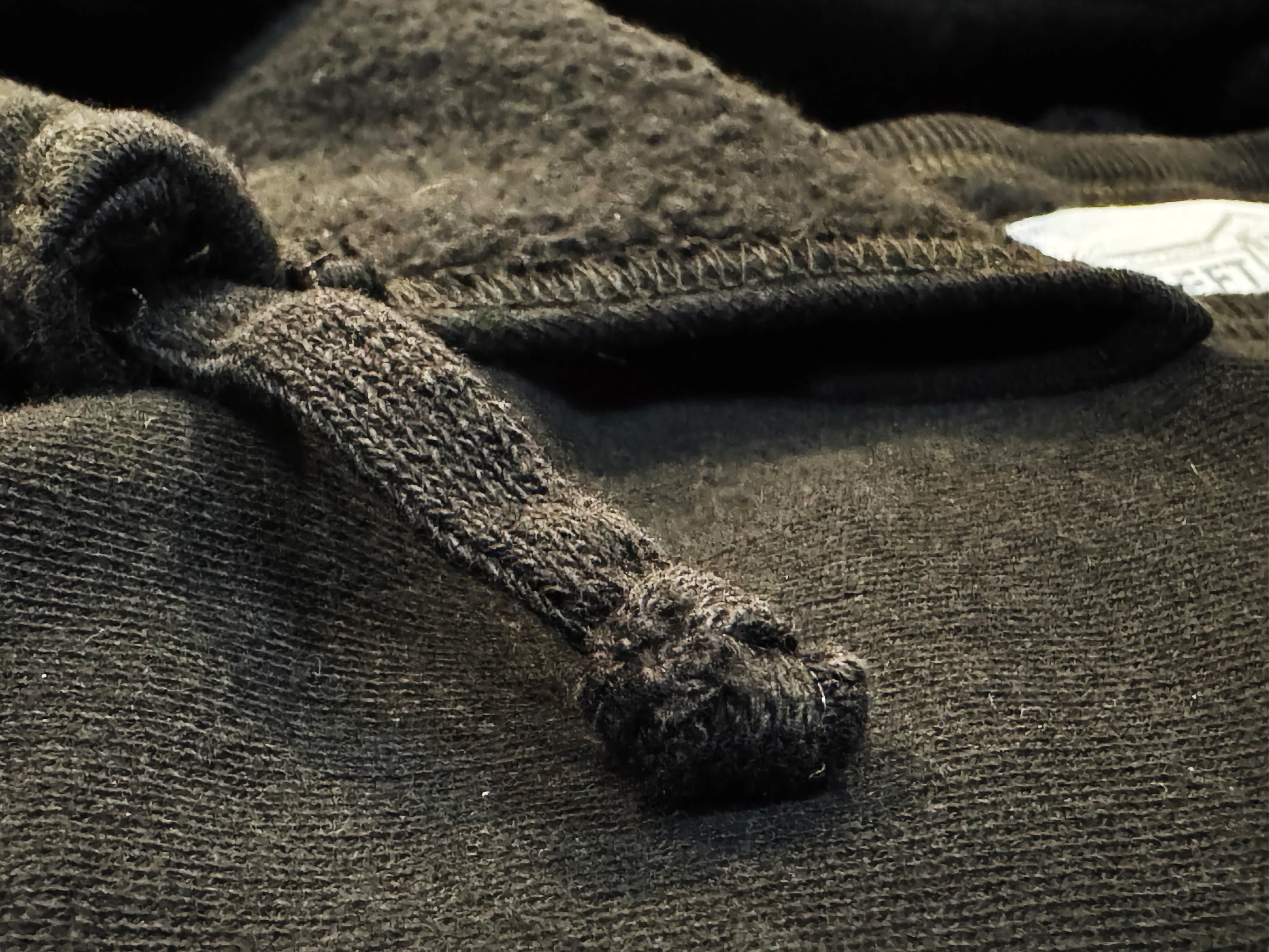 16 oz Black Loopwheel fleece zip 1930's style After Hood Sweatshirt - Image 7