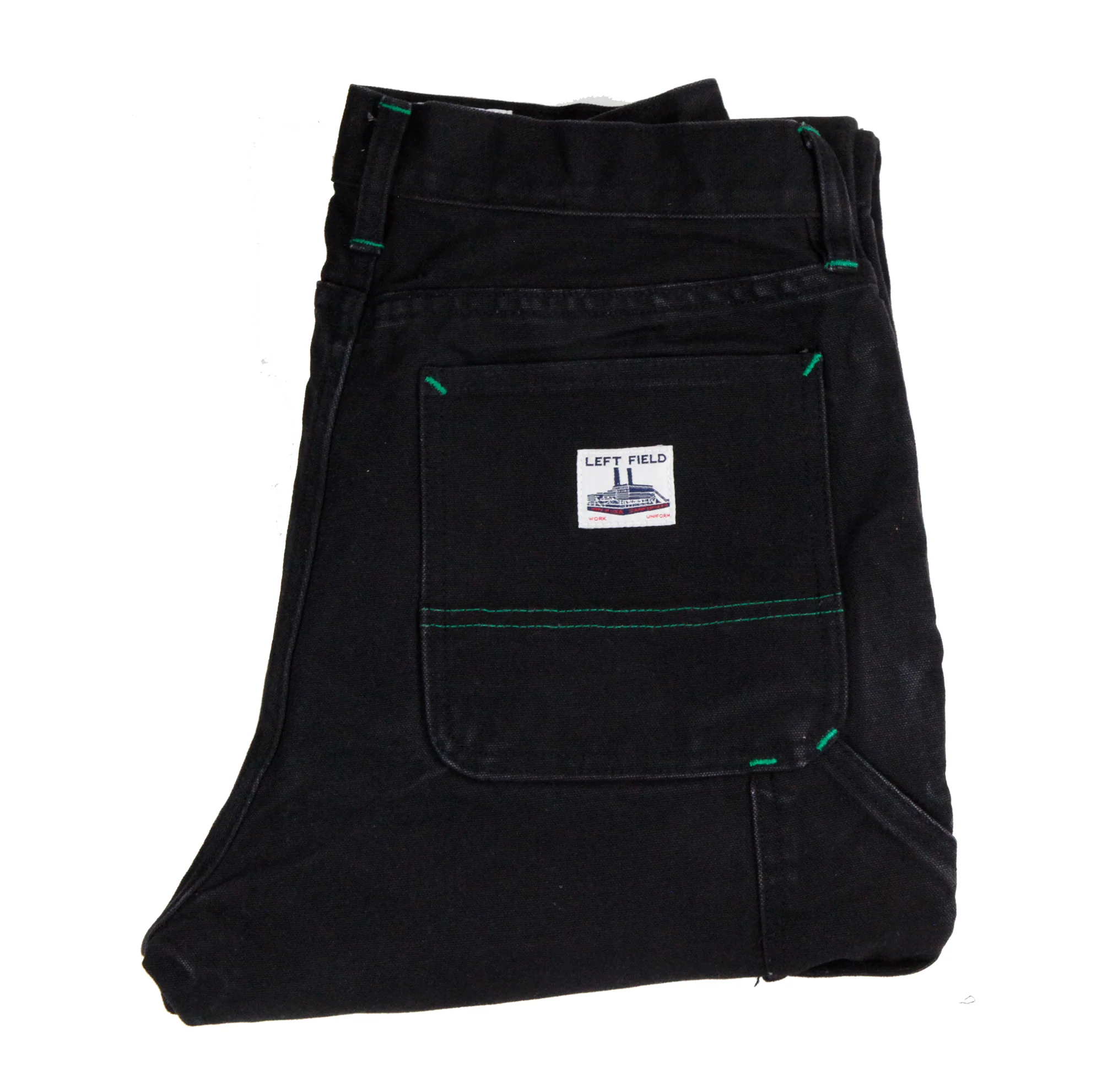 Black Mt Vernon Duck Double Knee Work Uniform Chino