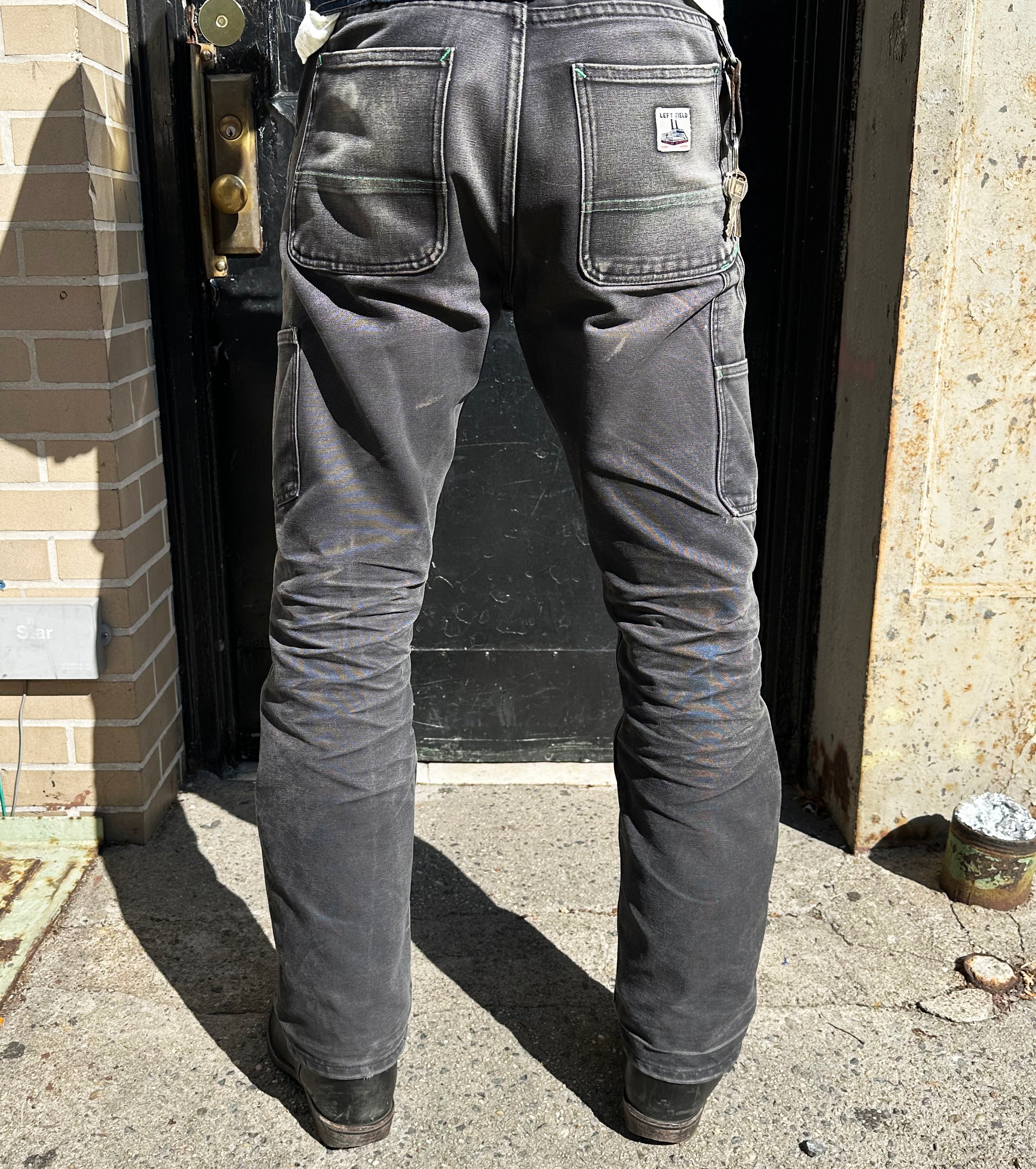 Black Mt Vernon Duck Double Knee Work Uniform Chino - Image 11