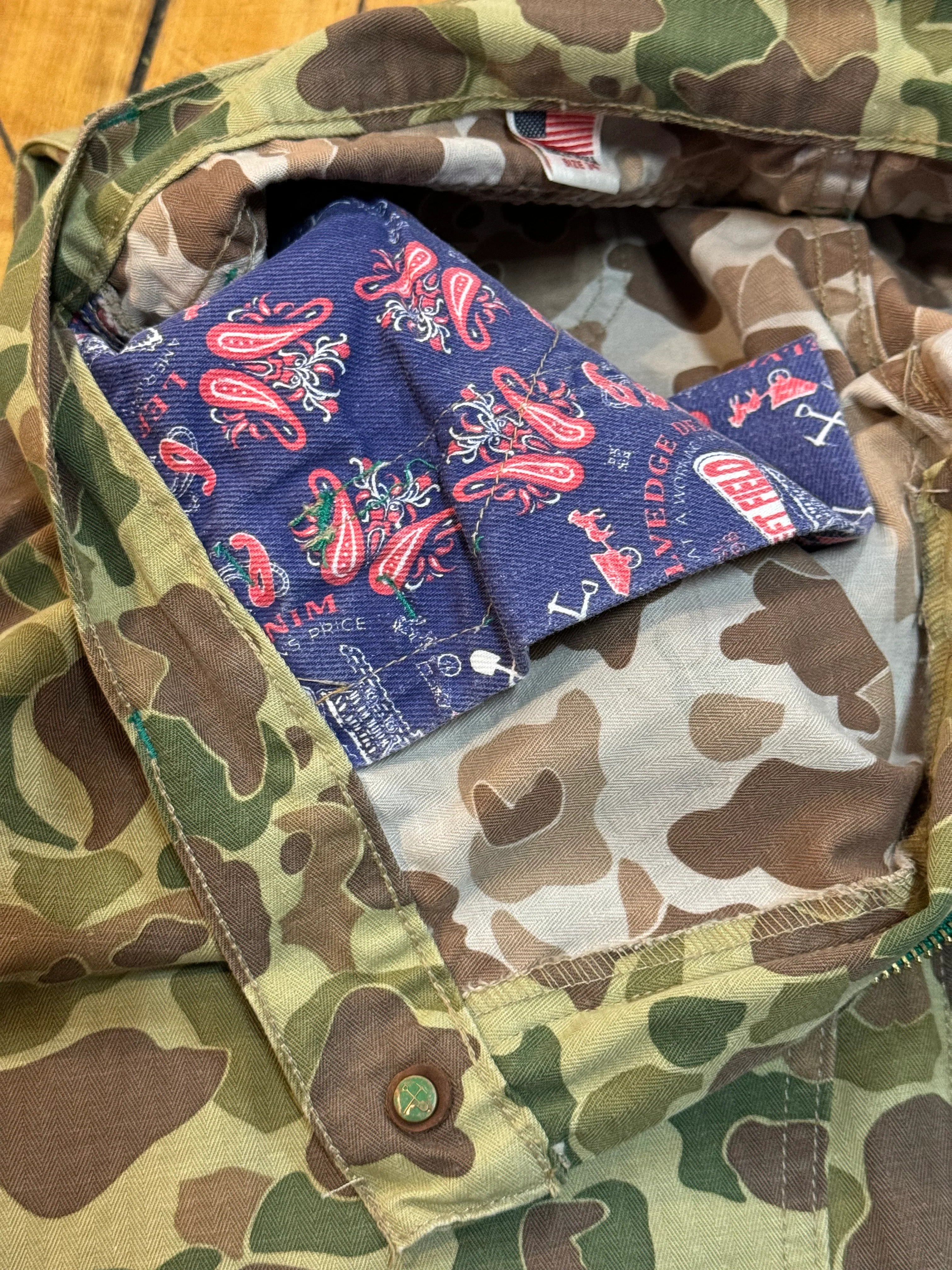 Camouflage "Frog Skin" Japanese Fabric Double Knee Work Pant - Size up for a looser fit - Image 5