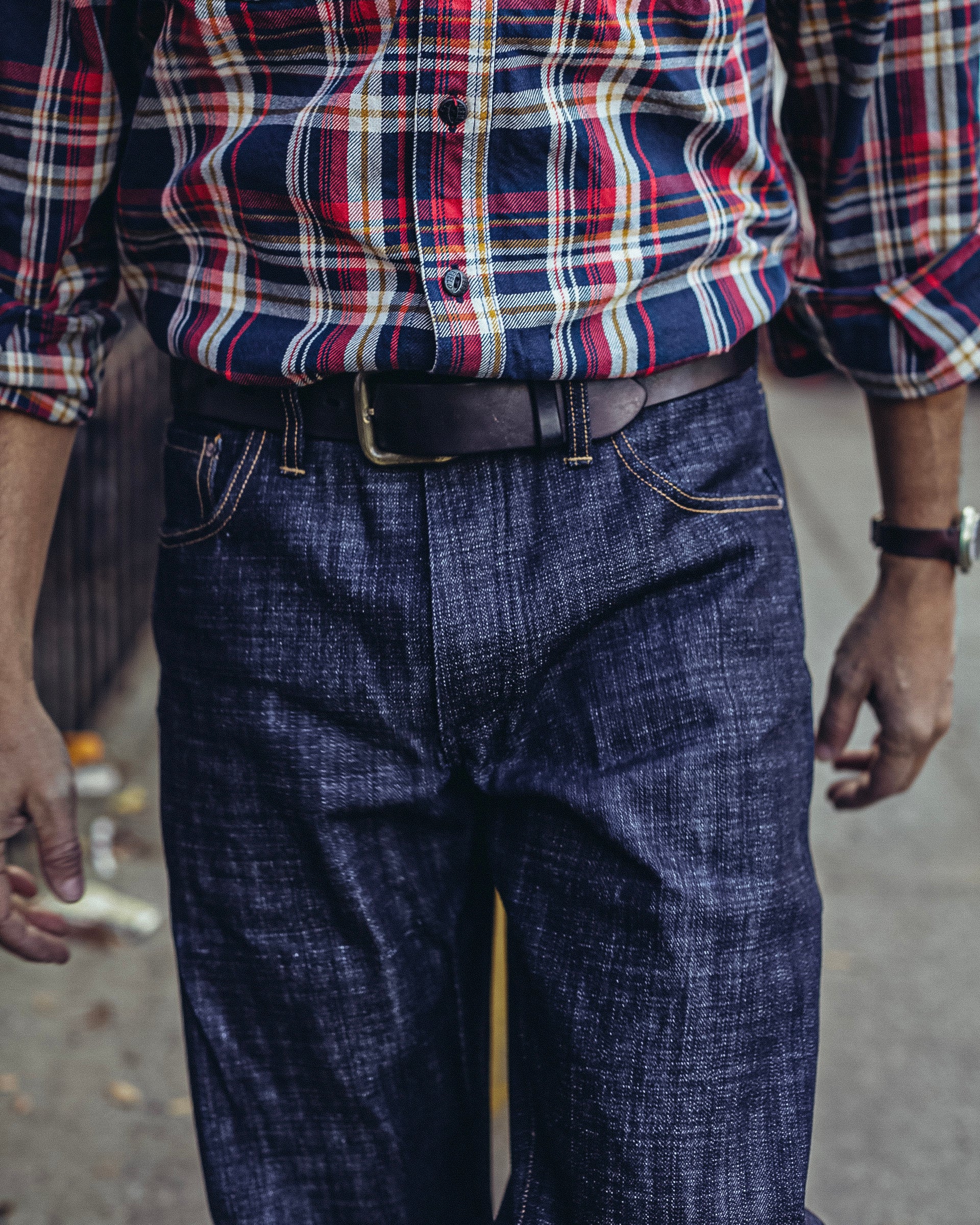 Chelsea 15 oz Slub Cross Hatch Denim - Image 12