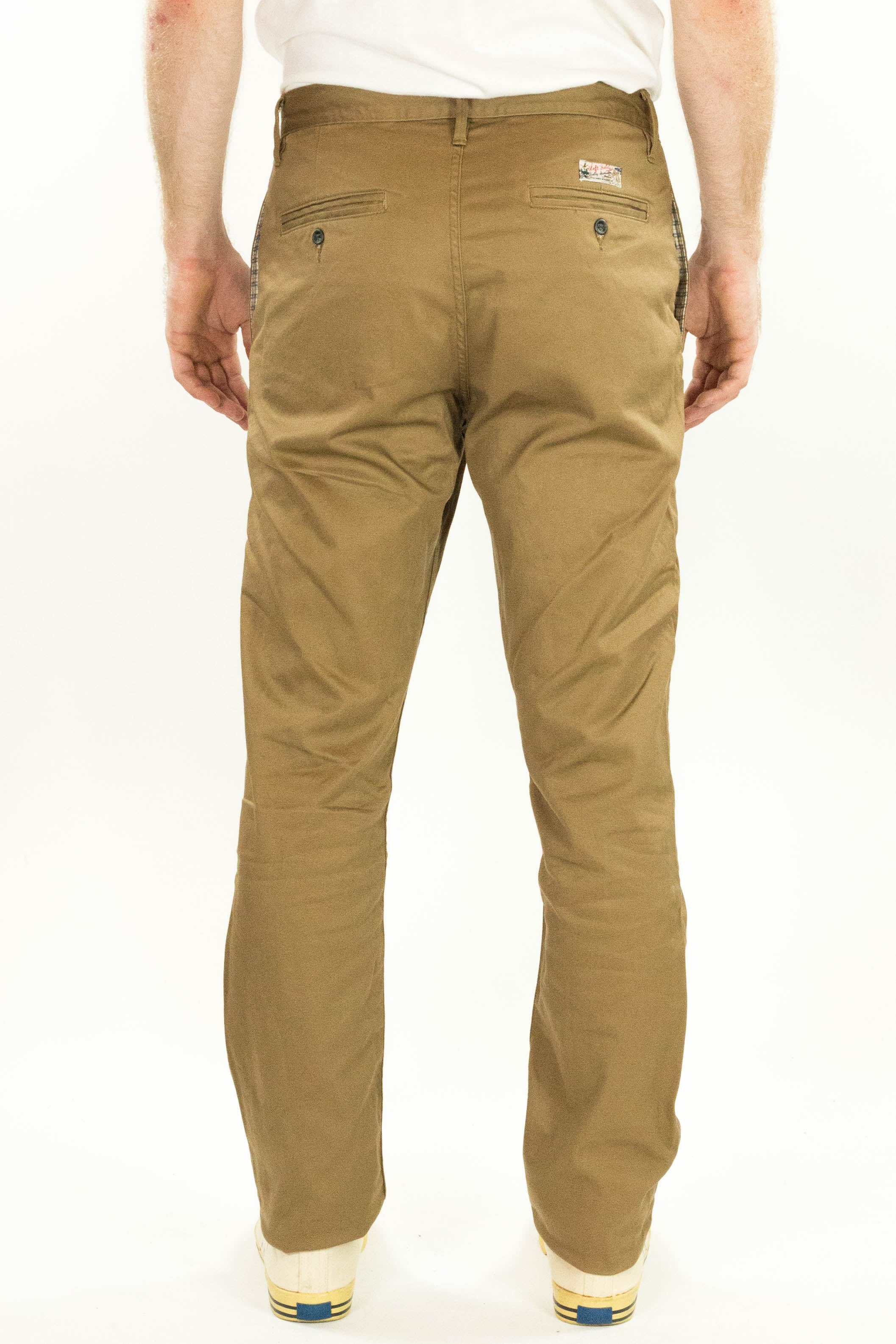 Coal Miner Dark Khaki 9 oz Japanese stretch sateen twill - Image 4