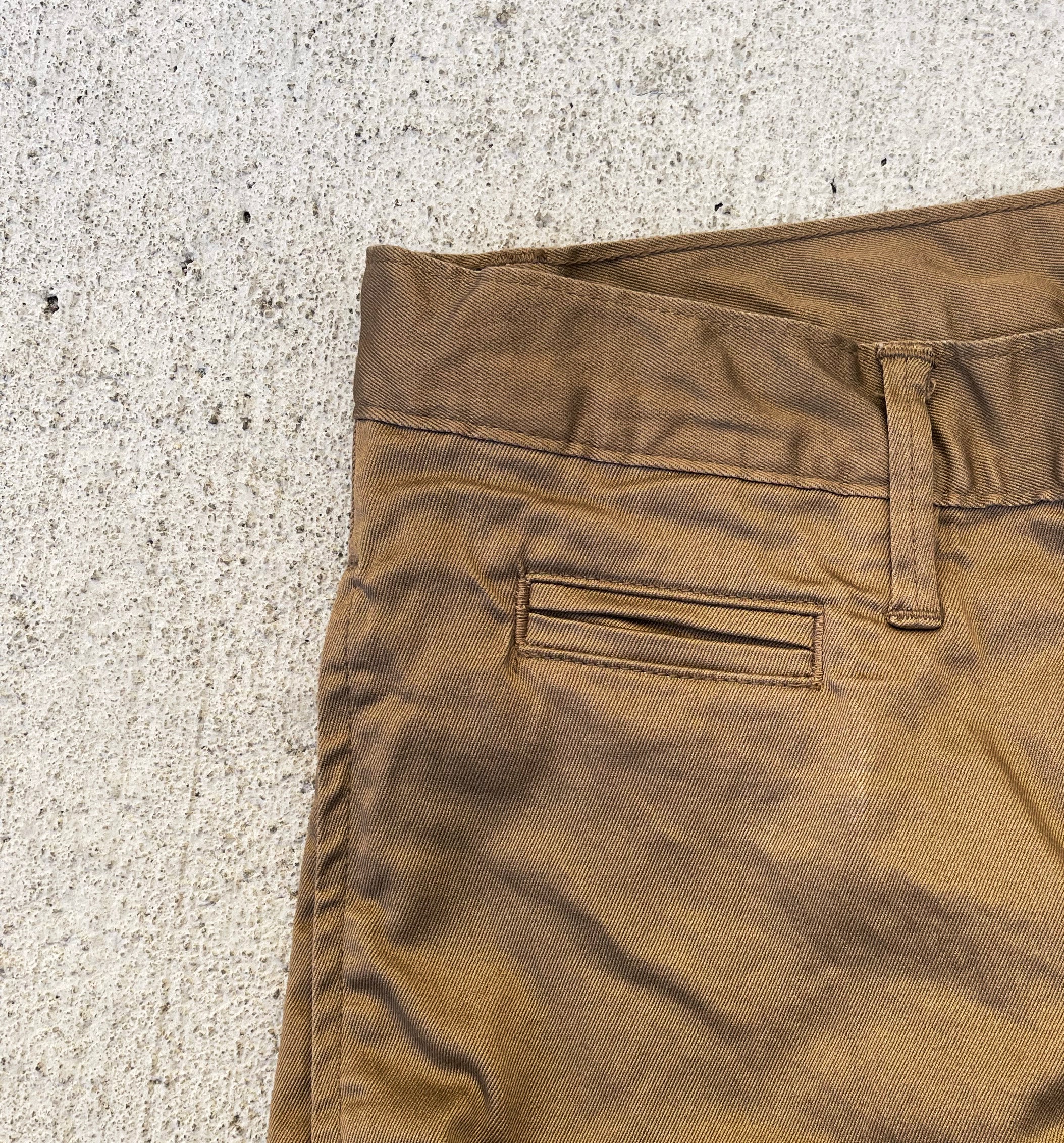 Coal Miner Dark Khaki 9 oz Japanese stretch sateen twill - Image 8
