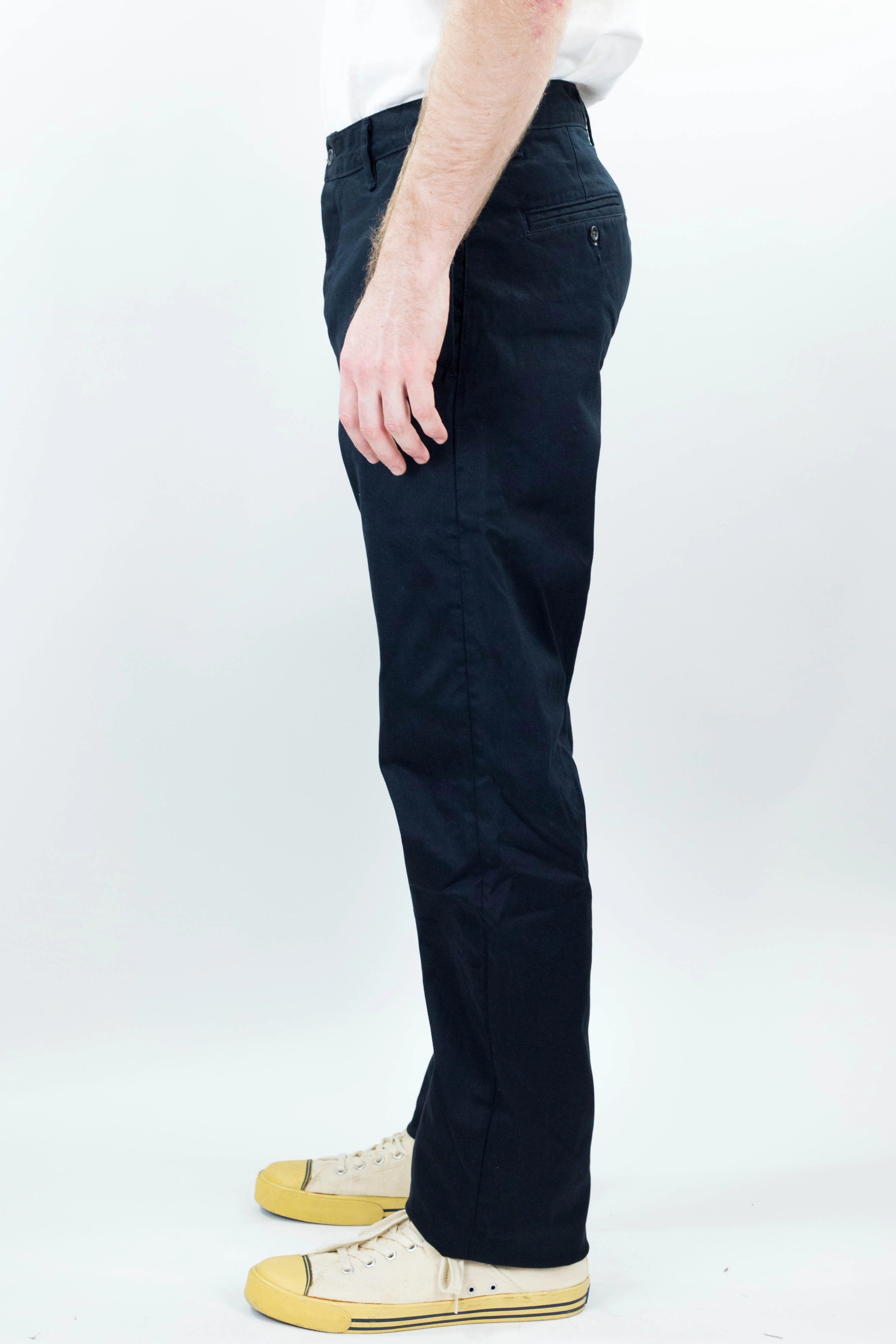 Coal Miner Navy 9 oz Japanese stretch sateen twill - Image 4