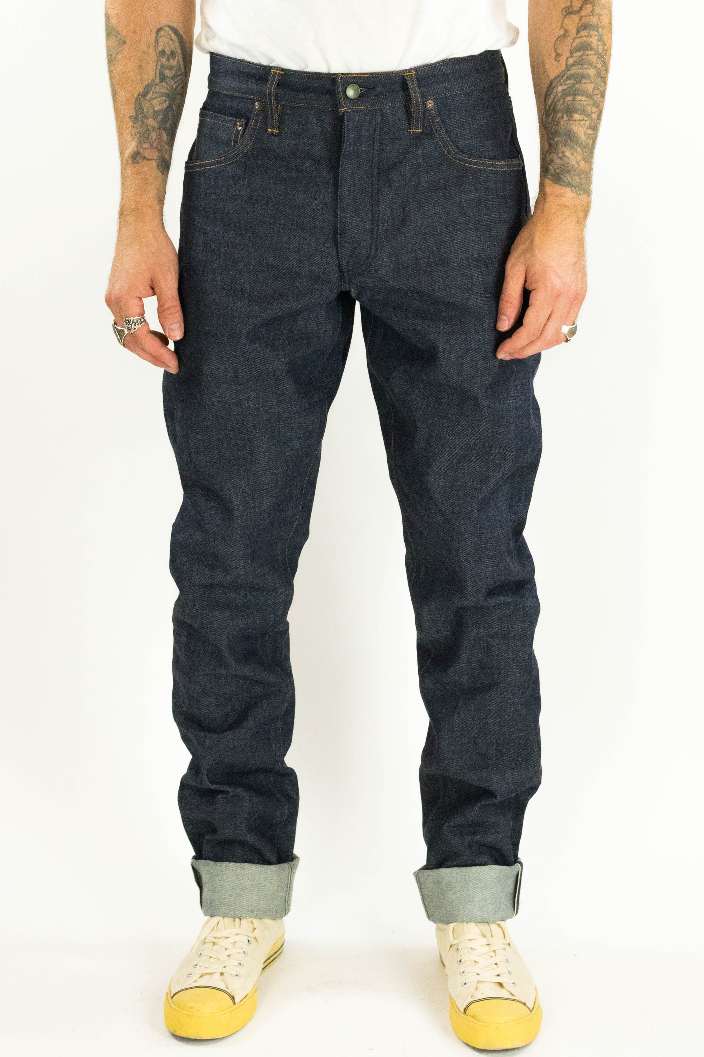 Atlas Vidalia Mills 14 oz Indigo Raw Denim (Running tight, size up 1) - Image 4