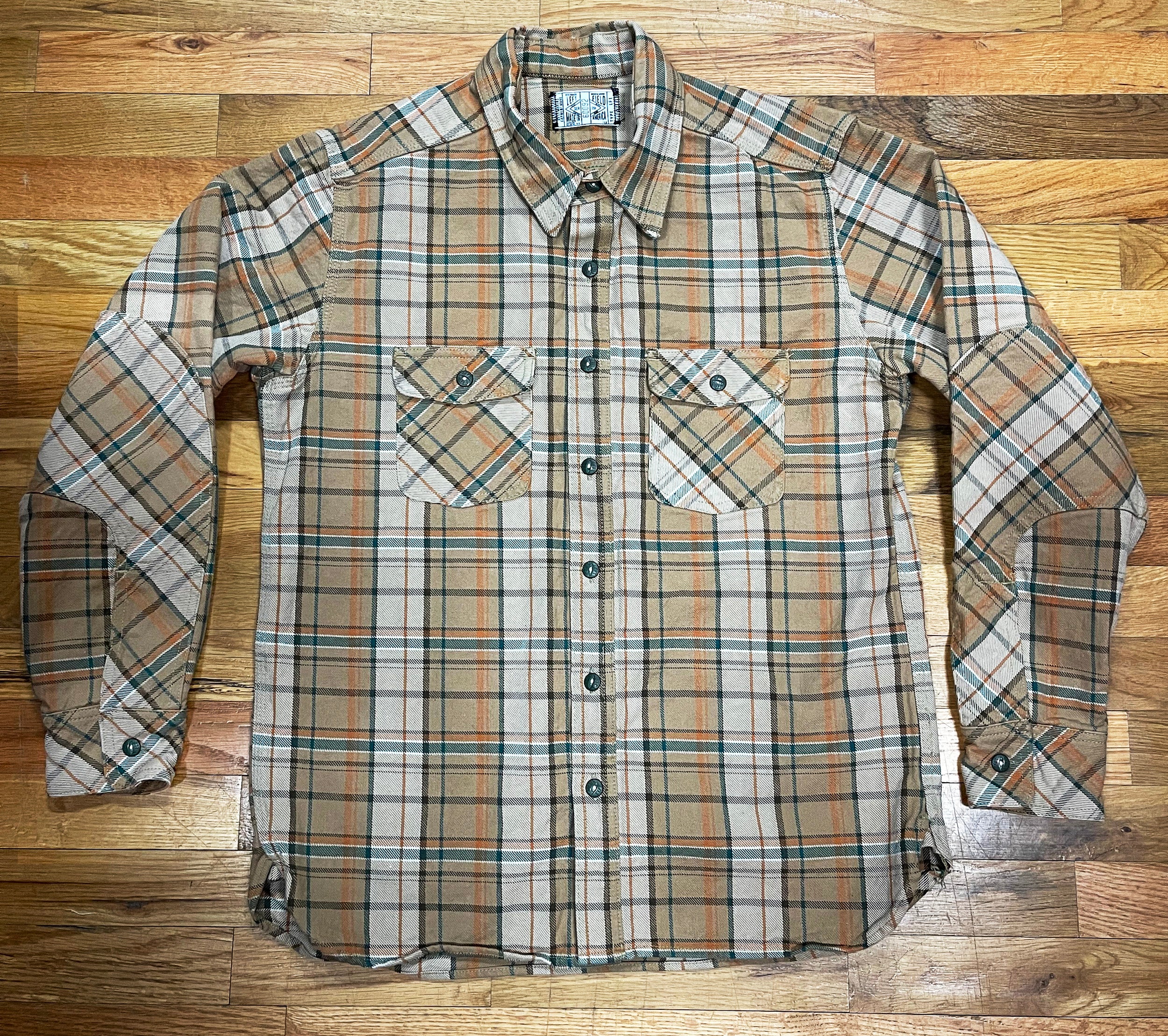 Desert Heavyweight Tartan Twill Work Shirt with LF Buttons - Image 4