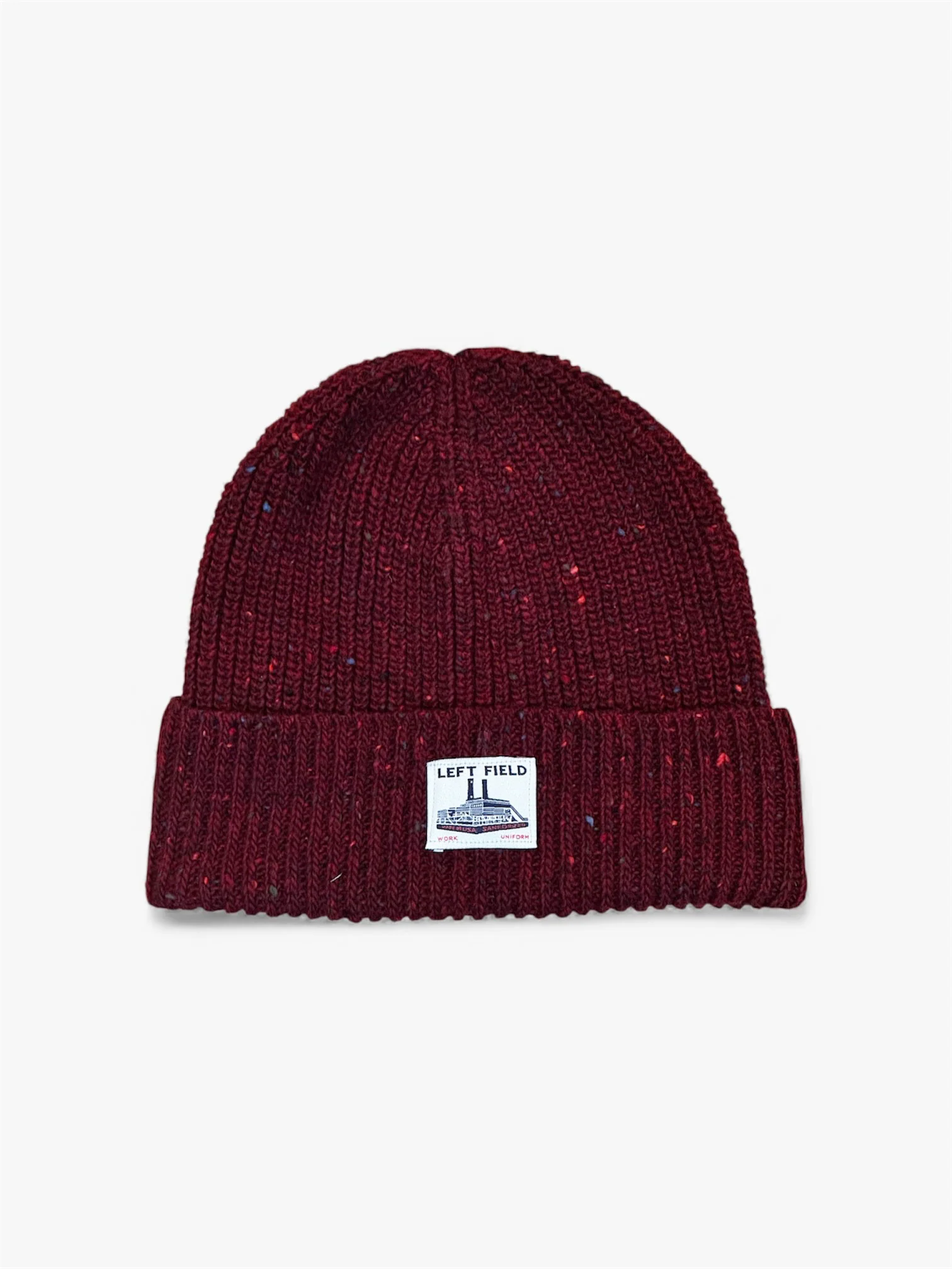 Donegal Maroon Merino Wool Watch Cap
