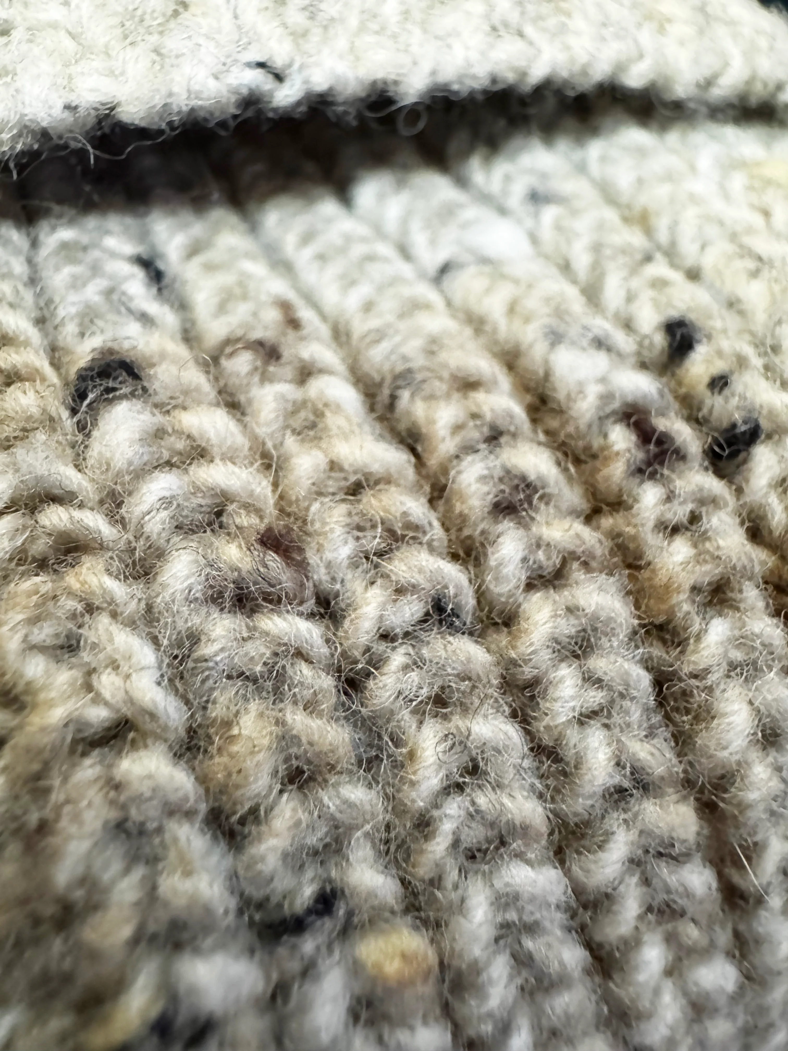 Donegal Oatmeal Merino Wool Watch Cap - Image 2