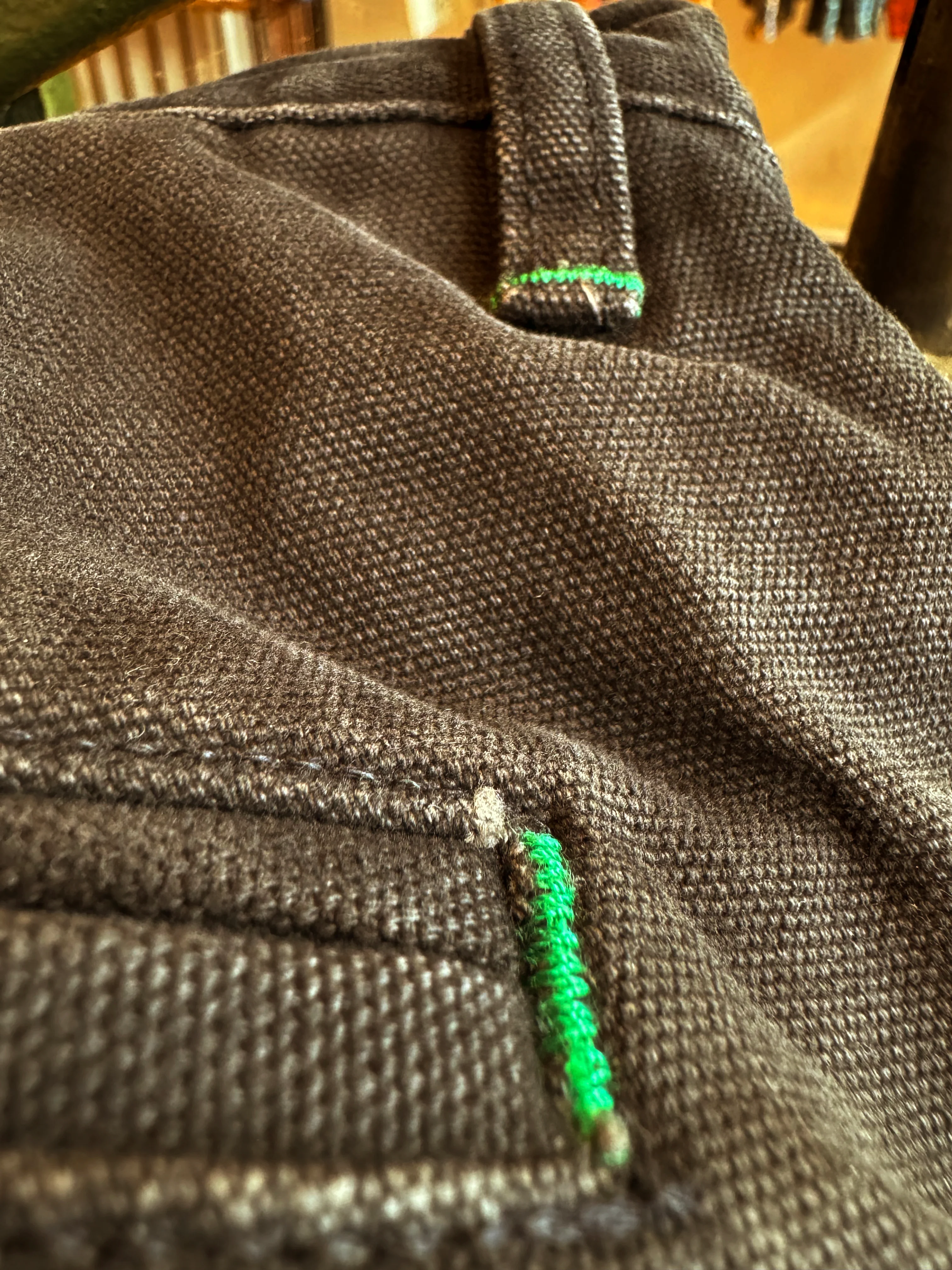 Vintage Wash Chocolate Duck  Mt Vernon 13 oz  Work Uniform Chino *size up one size running one inch smaller in the waist. - Image 3