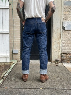 Greaser Tokushima Shoai Hank Dyed denim (Natural plant dyed Indigo) Size up 2 sizes! - Image 19