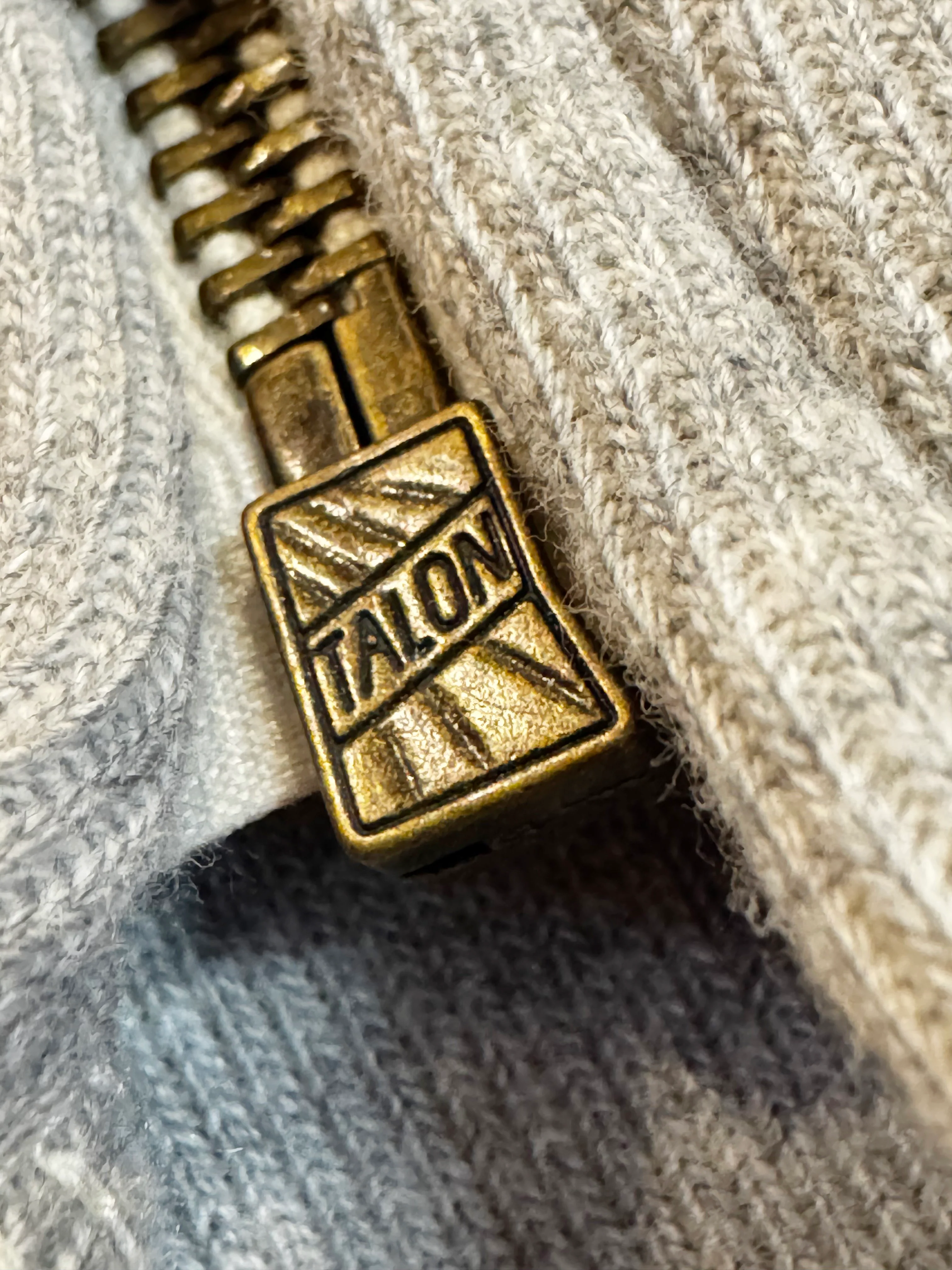 16 oz Heather Grey Loopwheel fleece zip 1930's style After Hood Sweatshirt - Image 9