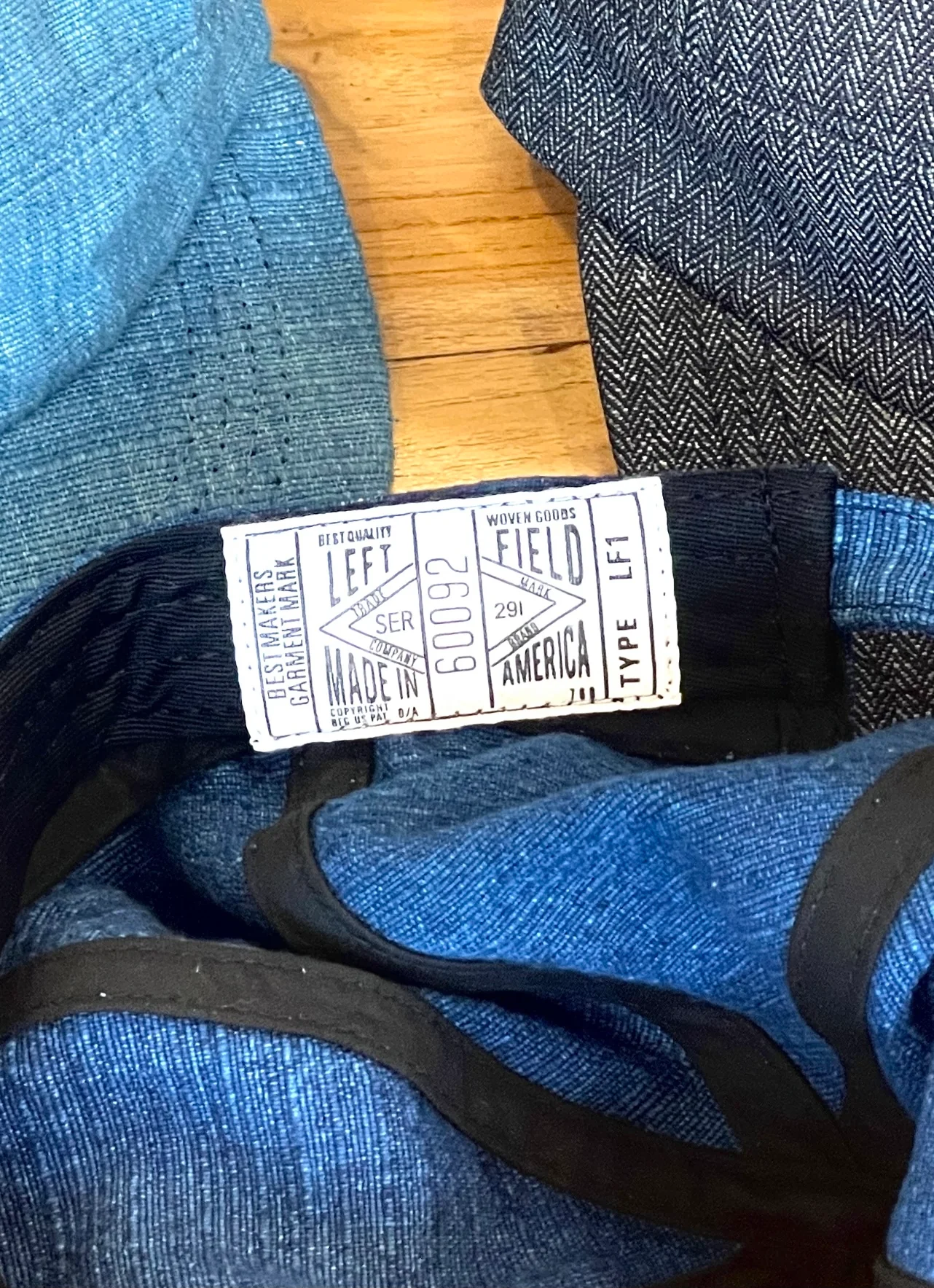 Indigo Herringbone Engineer cap - Image 10
