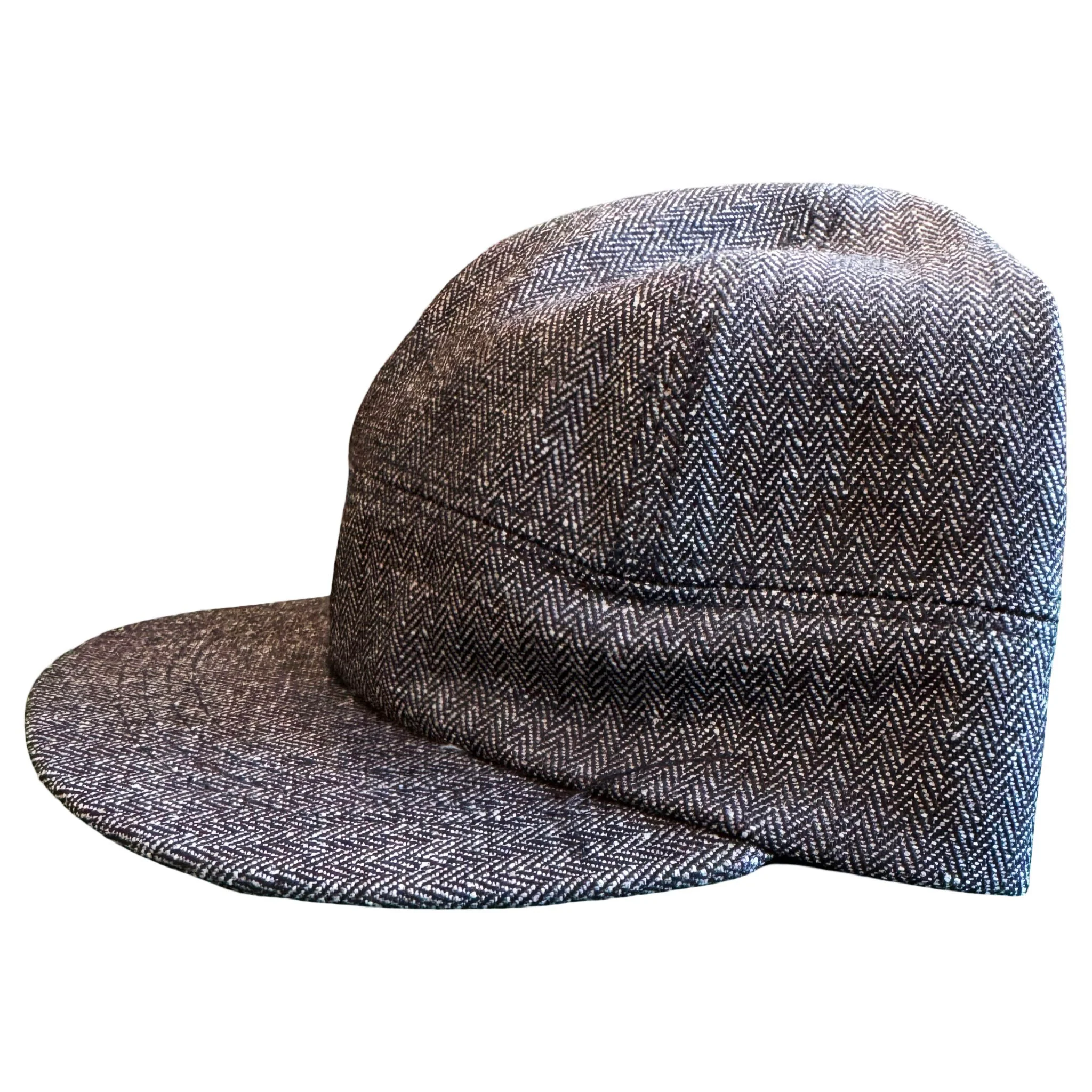 Indigo Herringbone Engineer cap - Image 2