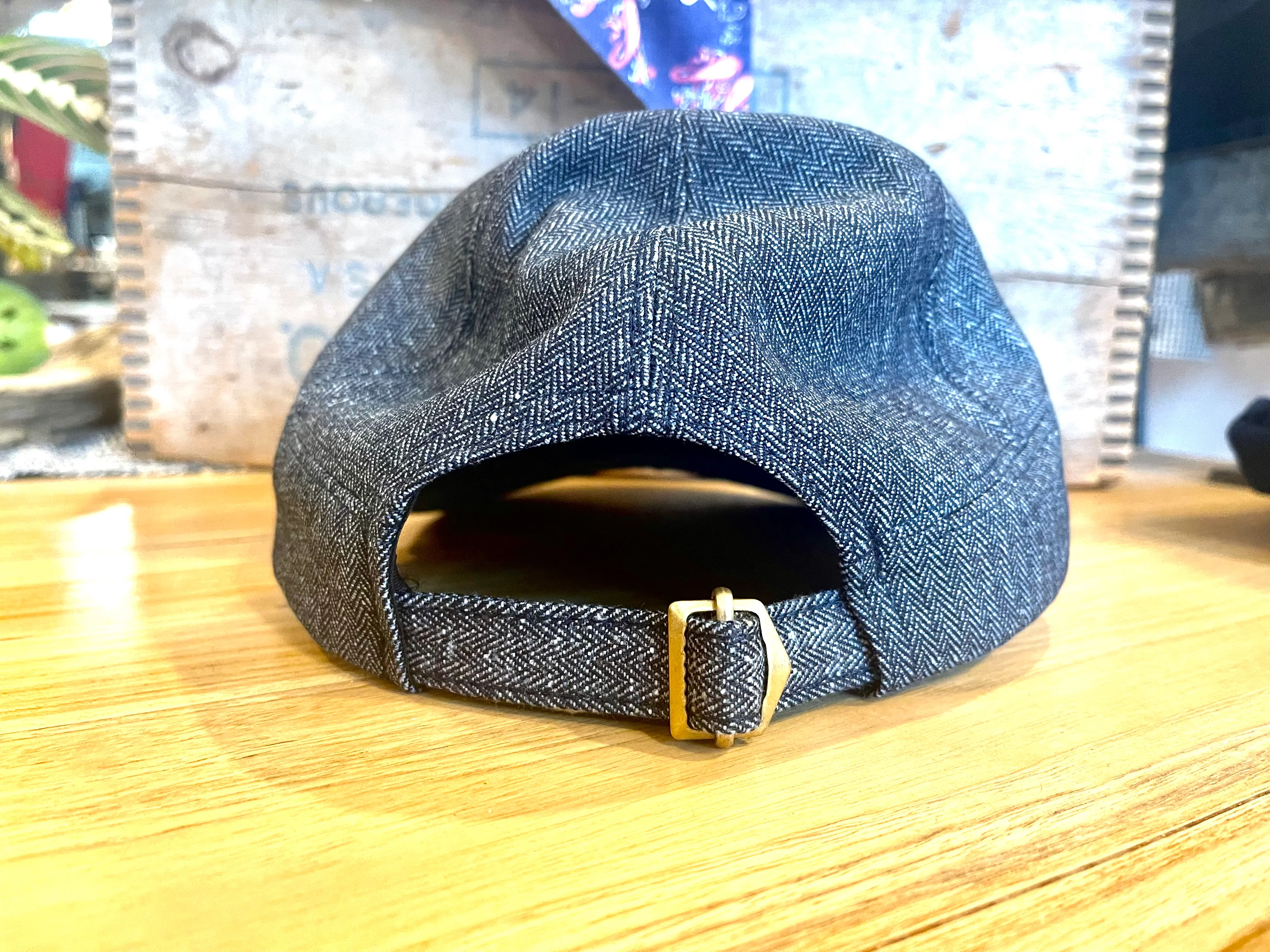 Indigo Herringbone Engineer cap - Image 3
