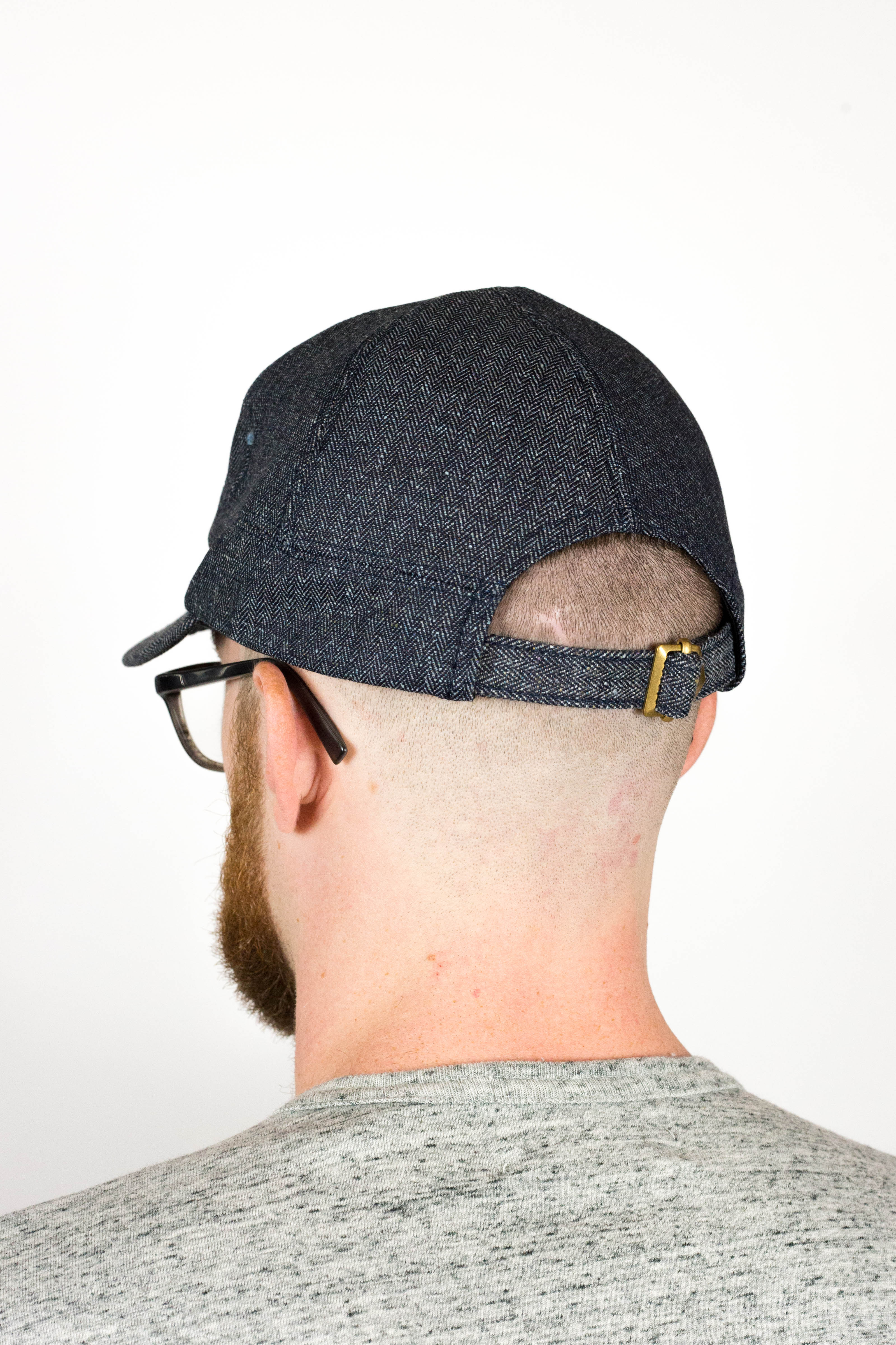 Indigo Herringbone Engineer cap - Image 6