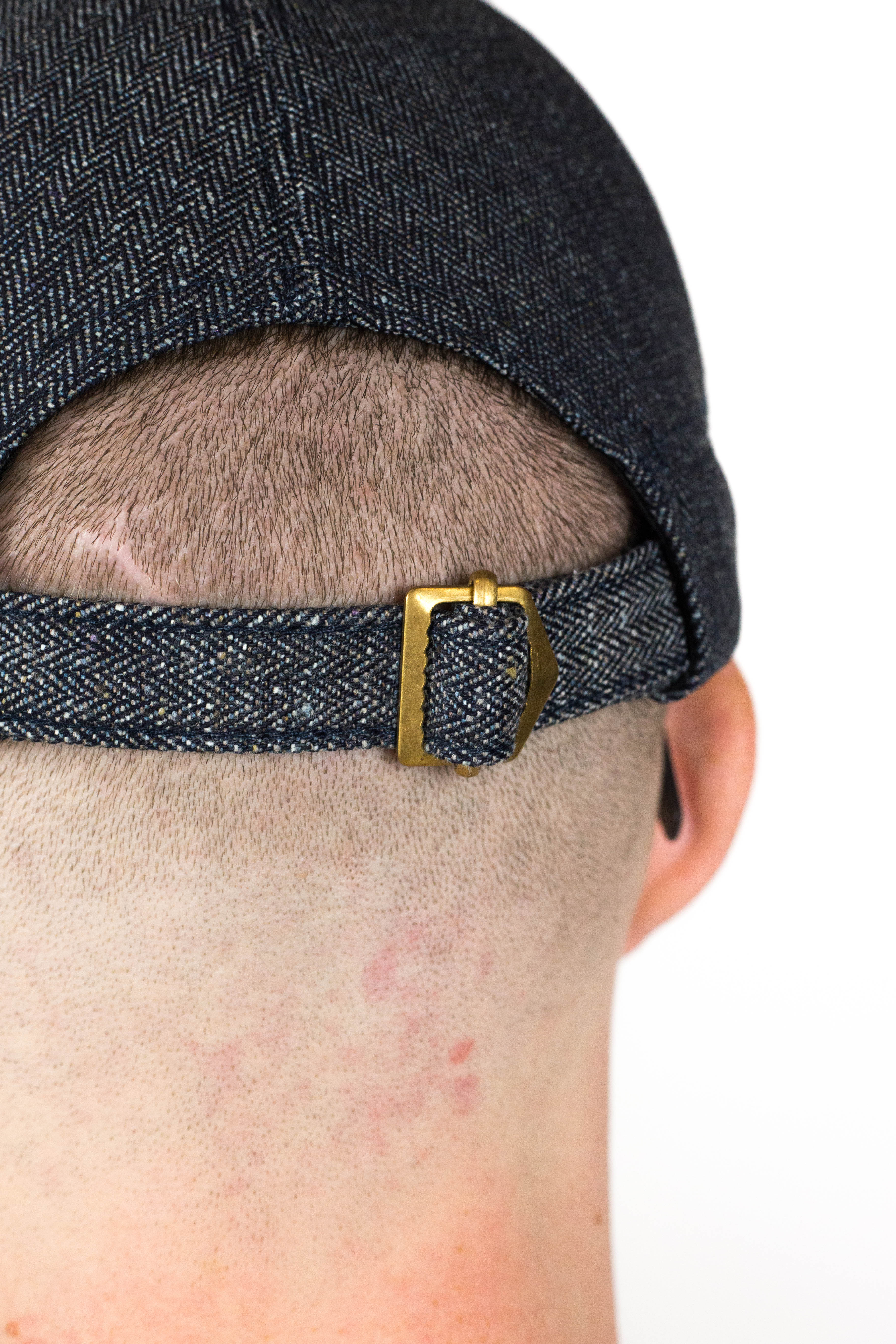 Indigo Herringbone Engineer cap - Image 7