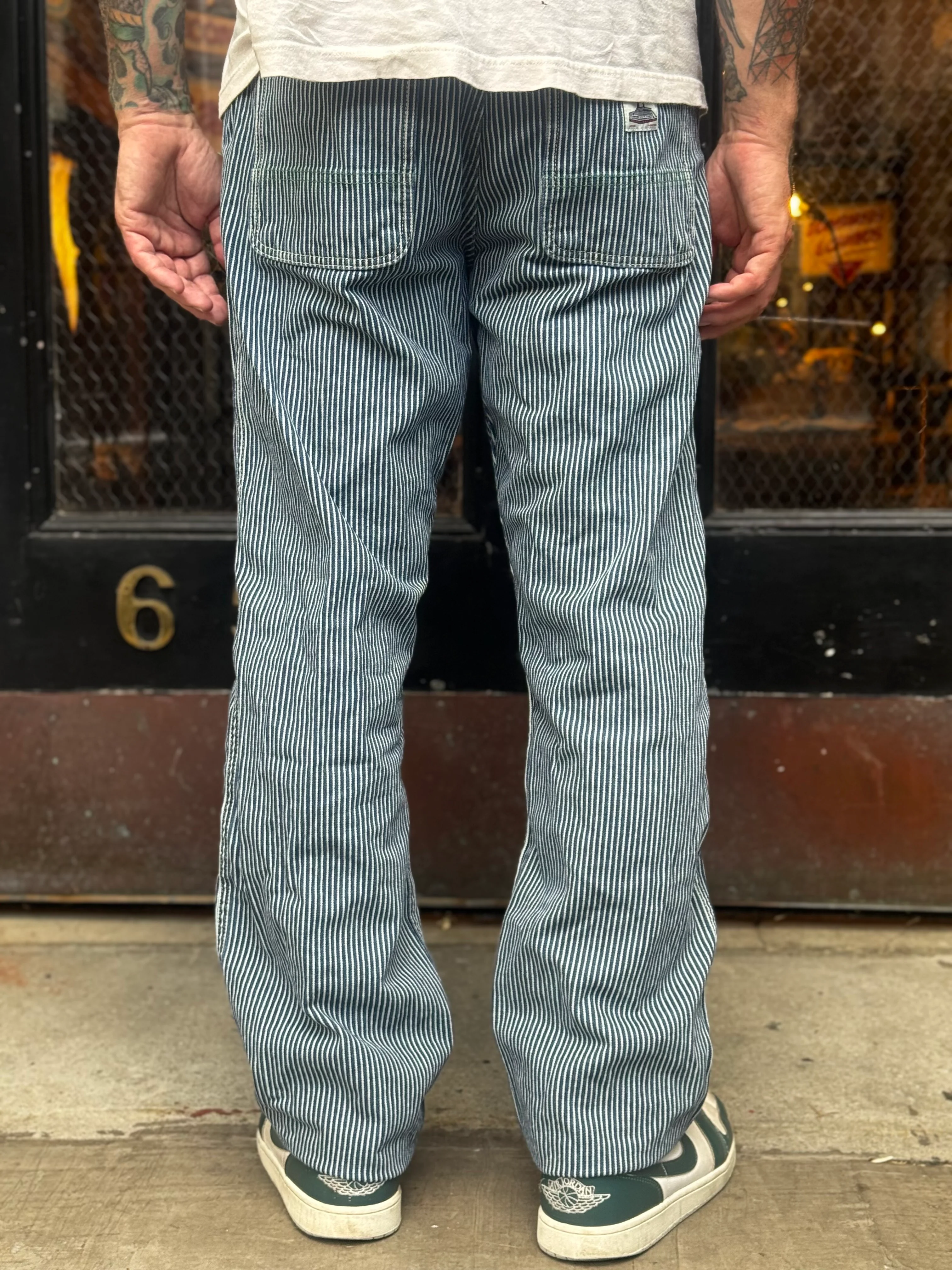 Hickory Stripe Work Uniform Denim Wider Fit - Image 10
