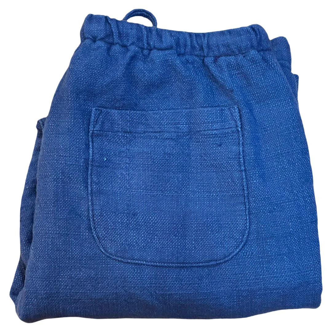 Hand loomed Natural Indigo Lounge Pant - Image 3