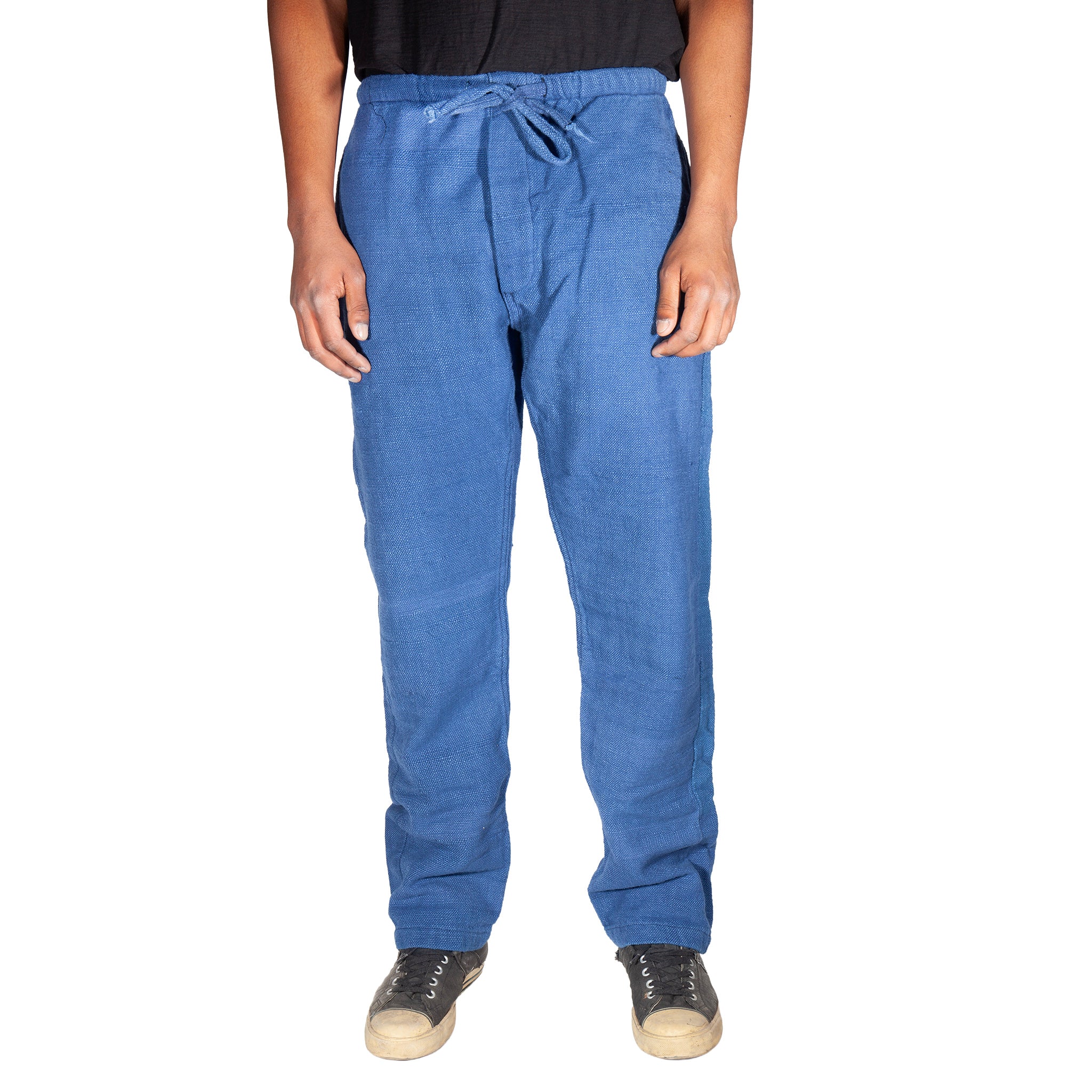 Hand loomed Natural Indigo Lounge Pant - Image 6