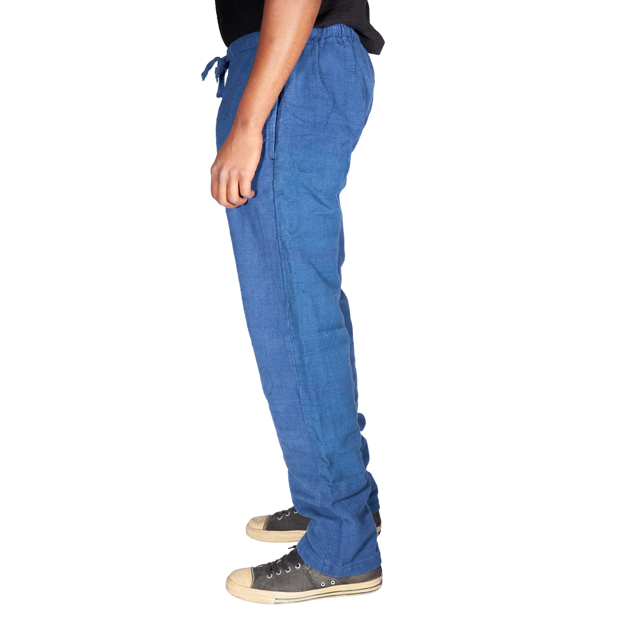 Hand loomed Natural Indigo Lounge Pant - Image 7