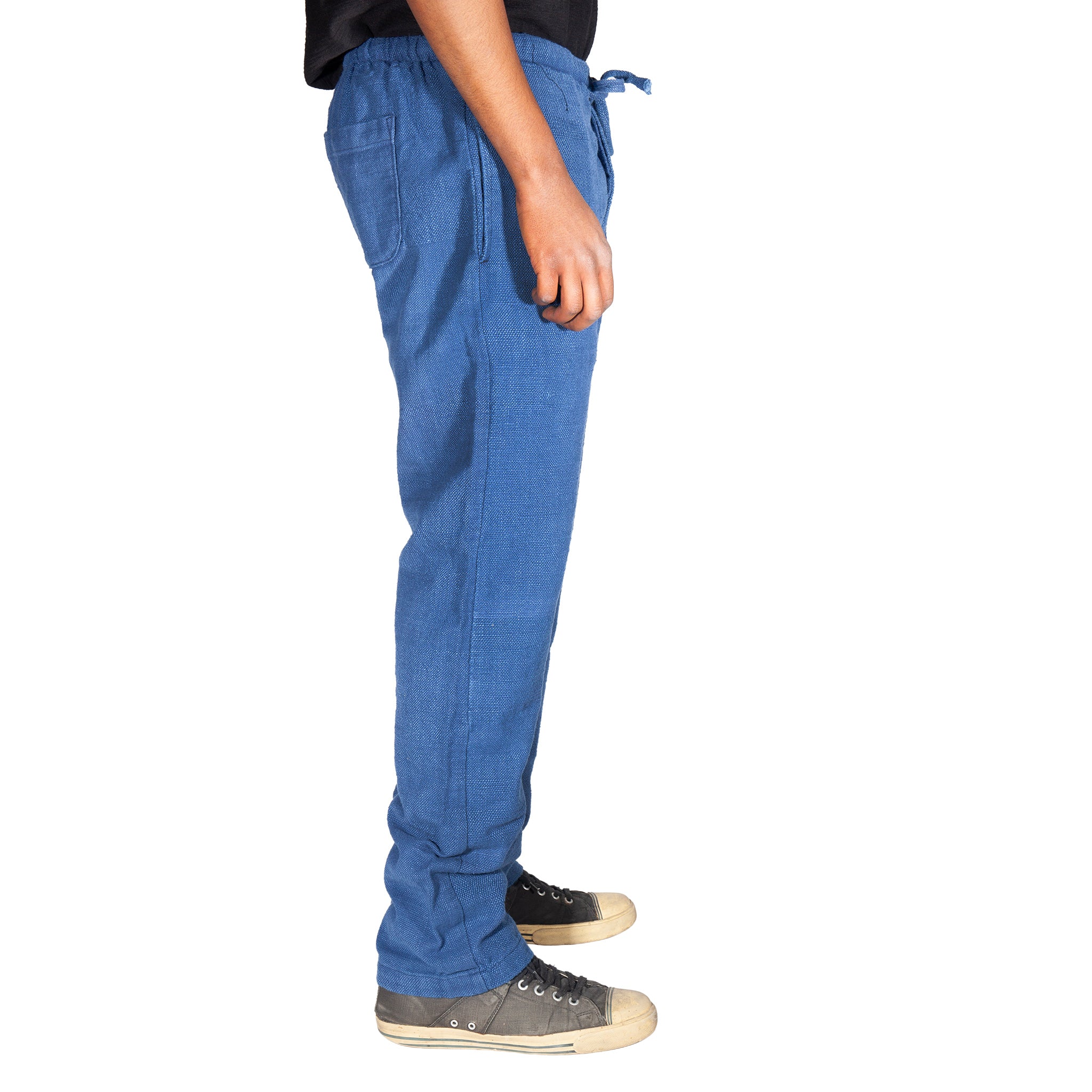 Hand loomed Natural Indigo Lounge Pant - Image 8