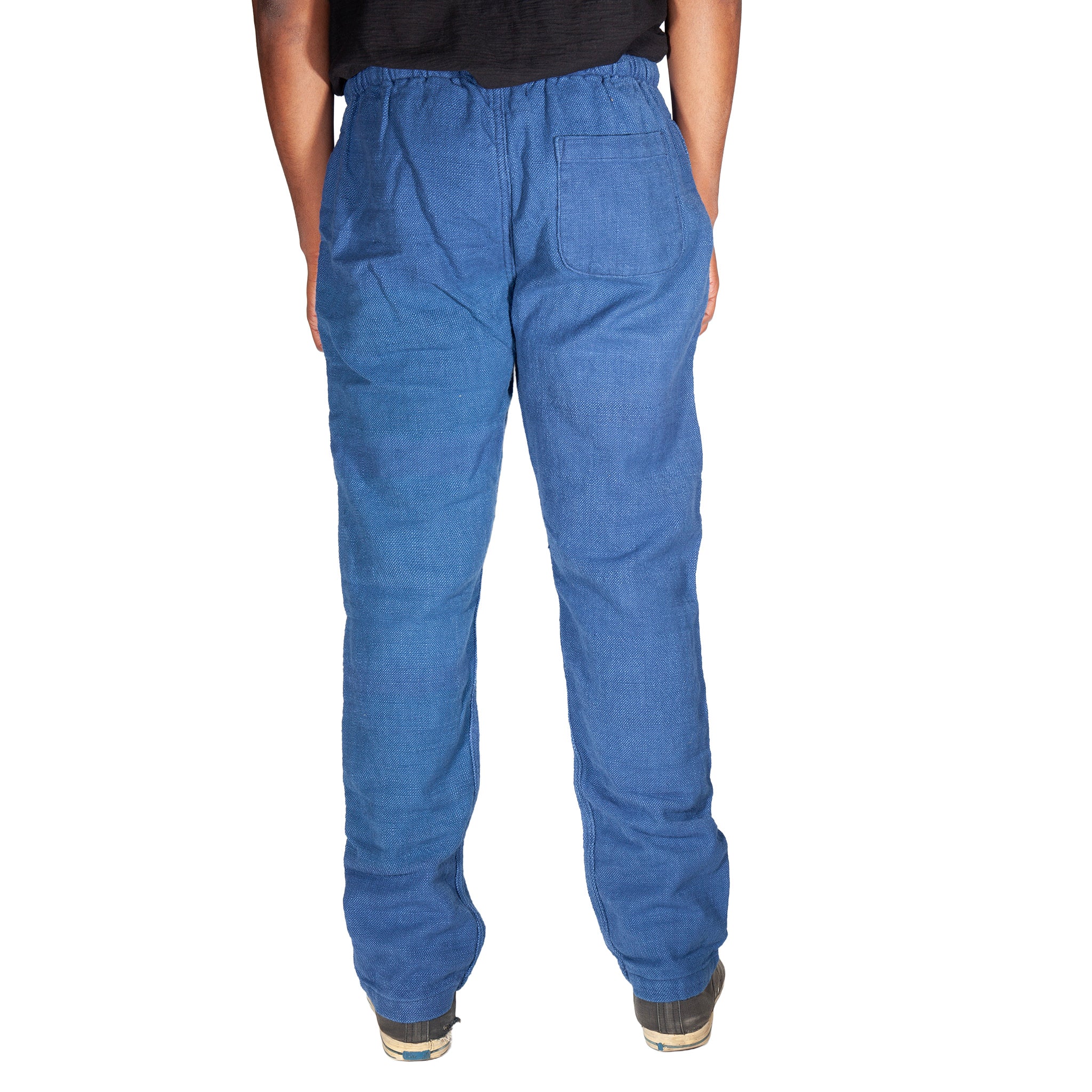 Hand loomed Natural Indigo Lounge Pant - Image 9