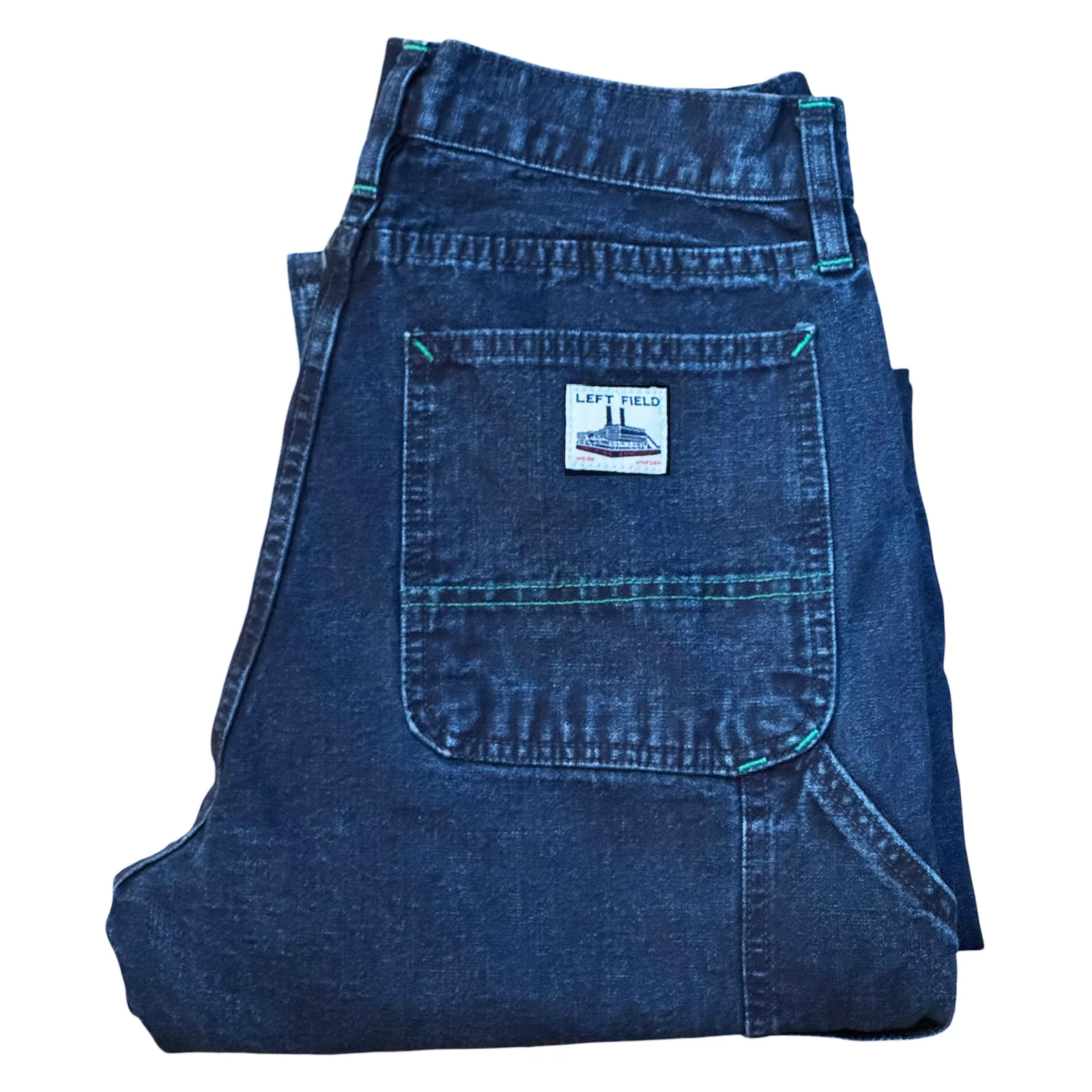 Japanese Indigo Selvedge Duck Double Knee Work Uniform jeans - Image 2
