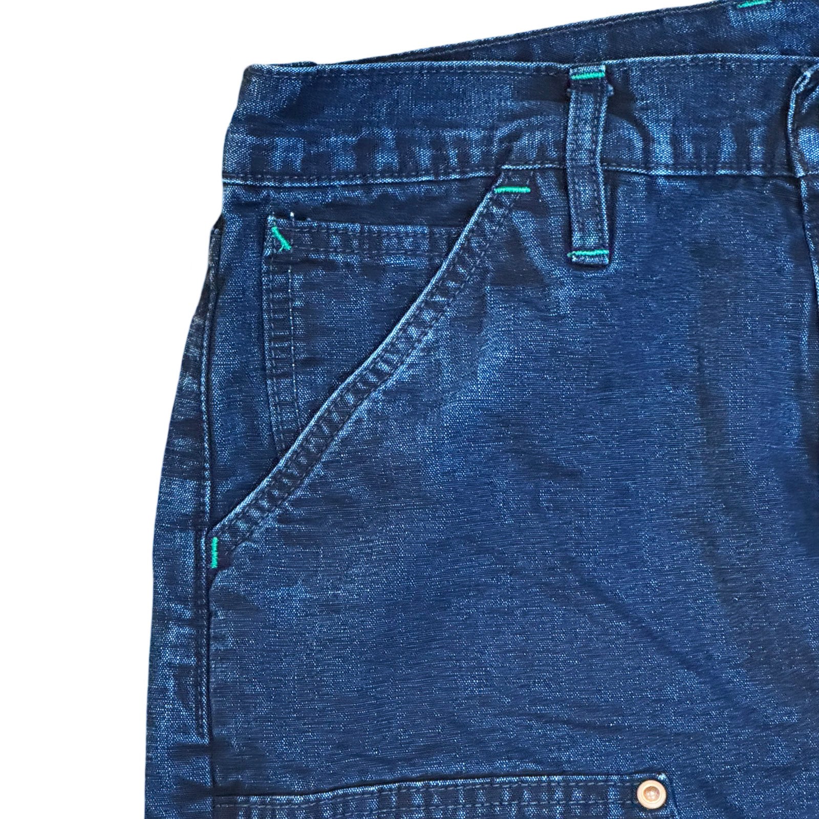 Japanese Indigo Selvedge Duck Double Knee Work Uniform jeans - Image 3