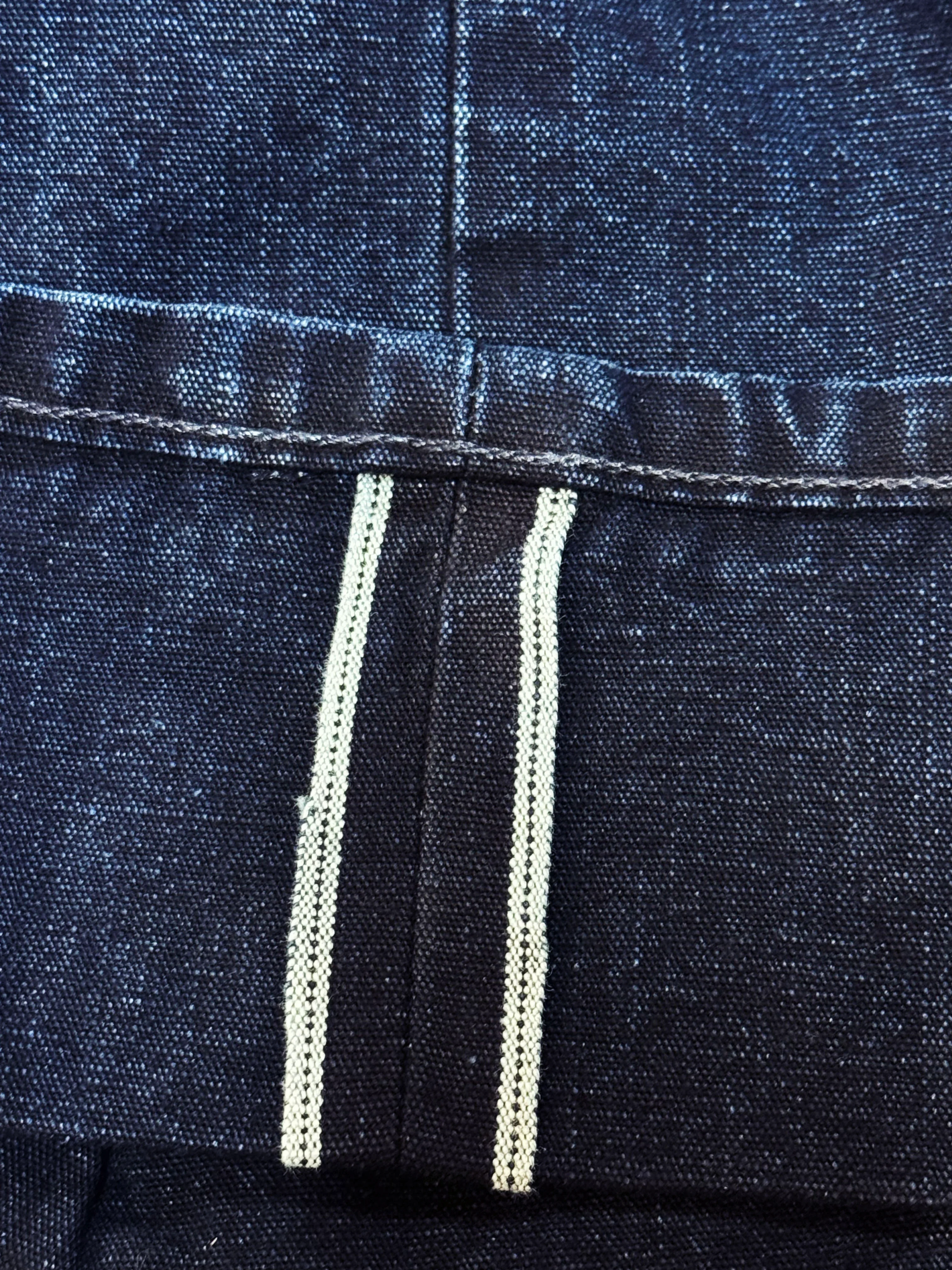 Japanese Indigo Selvedge Duck Double Knee Work Uniform jeans - Image 7