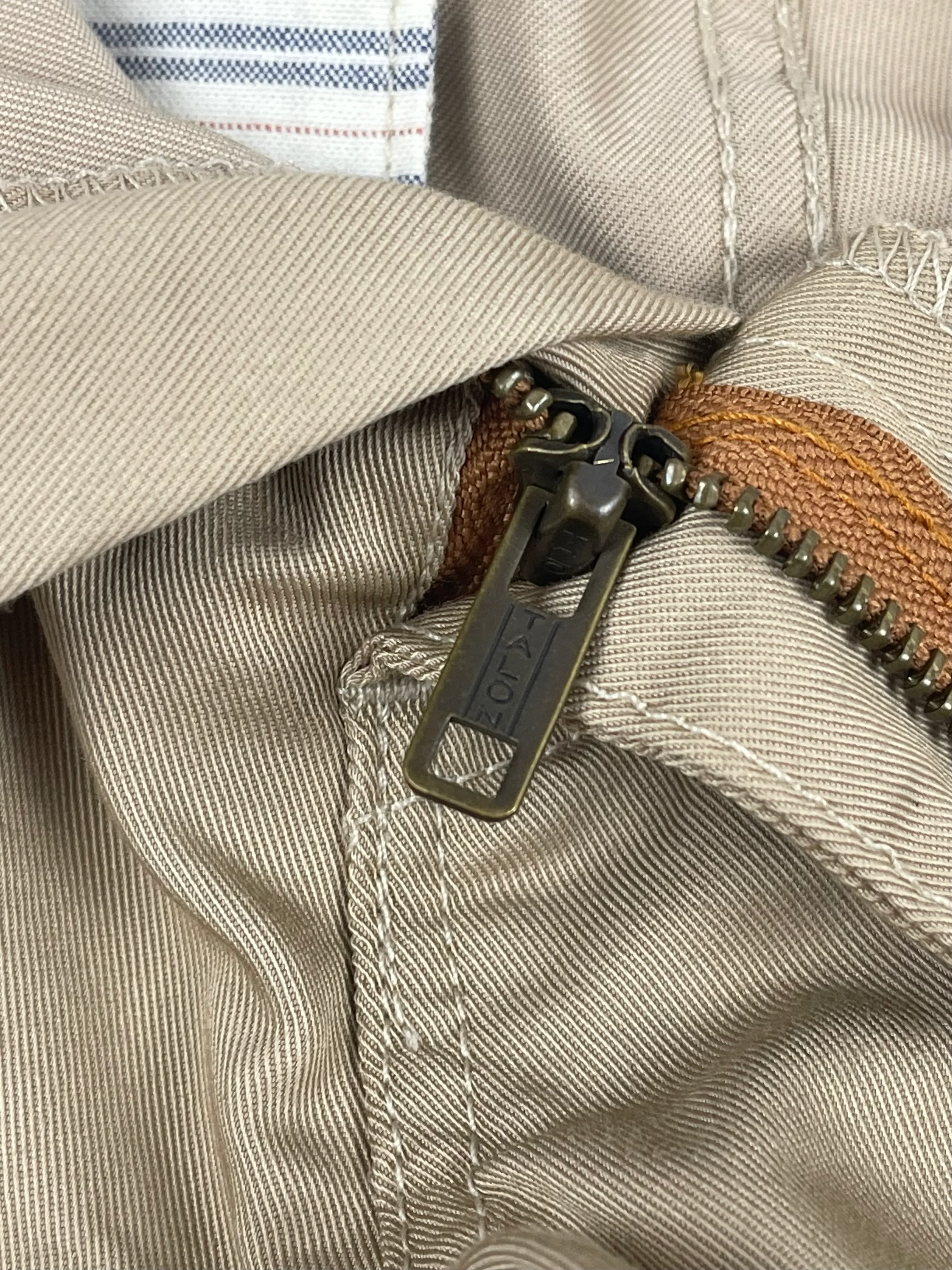 Khaki Japanese Solotex poly/cotton twill Work Uniform Chino - Image 6