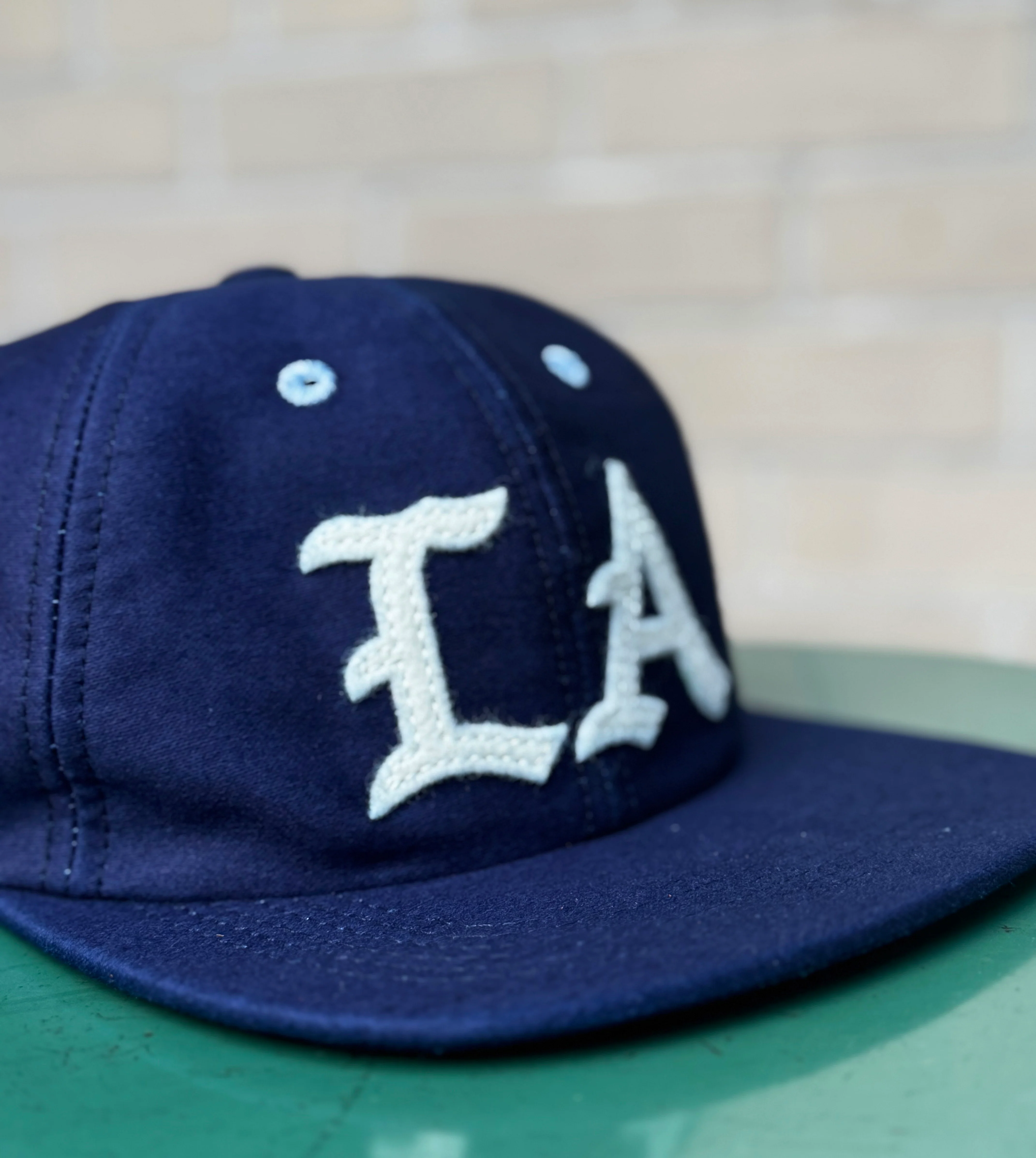 LA Japanese indigo moleskin Baseball cap made in NYC - Image 2