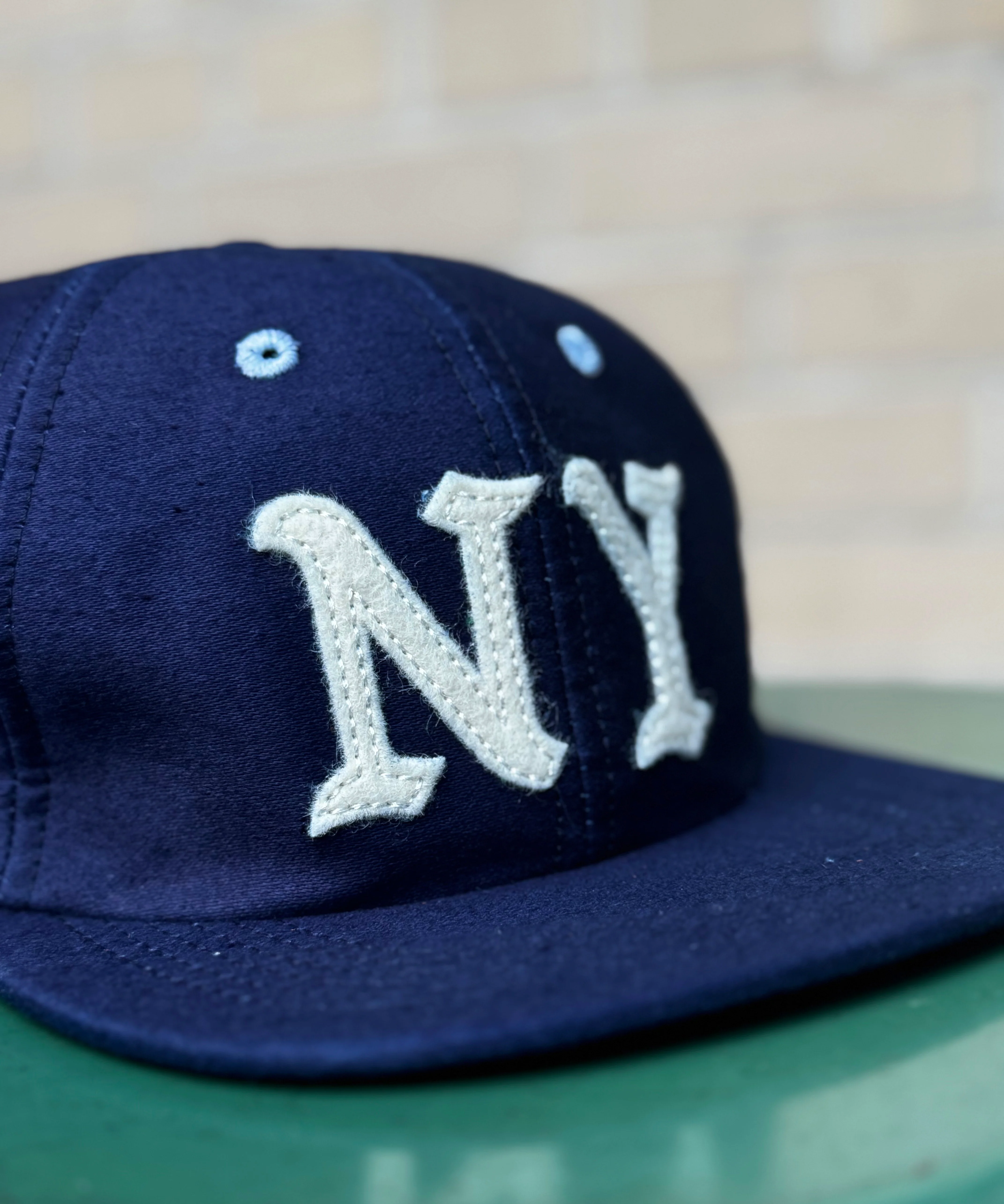 NY Japanese indigo moleskin Baseball cap made in NYC - Image 2