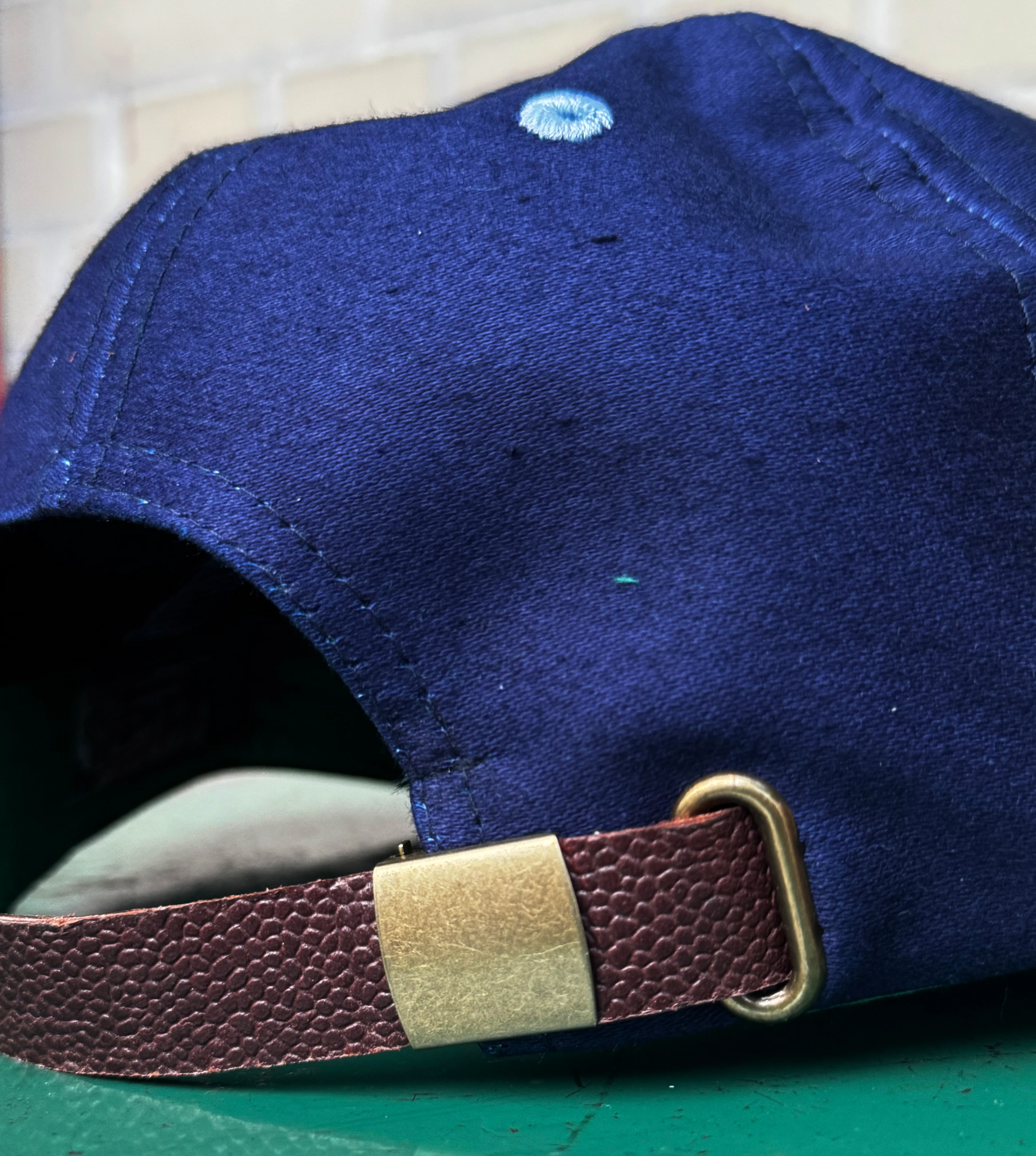 NY Japanese indigo moleskin Baseball cap made in NYC - Image 3