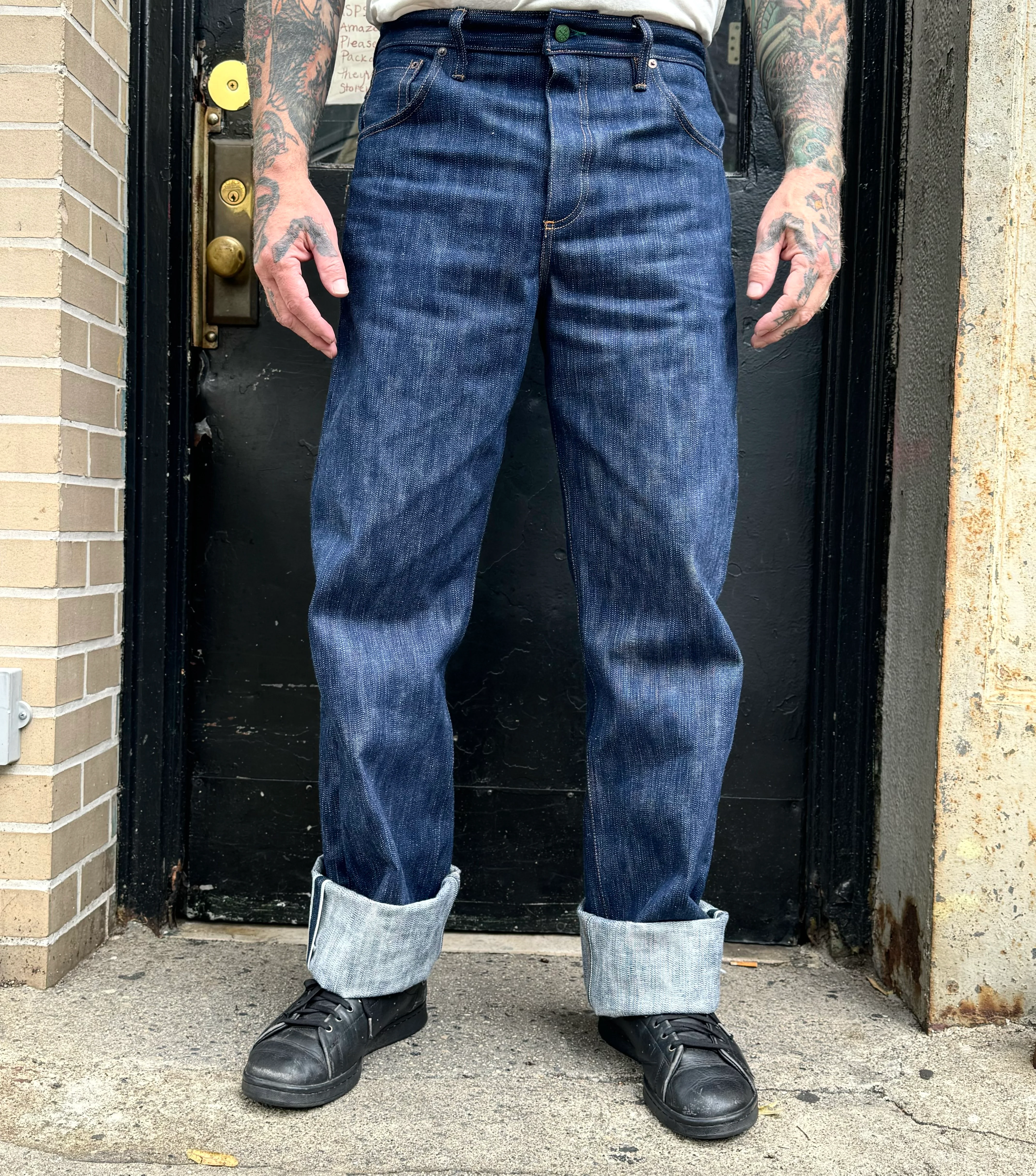 Buckle Back Tokushima Shoai Hank Dyed denim (Natural plant dyed Indigo) in store now! - Image 12