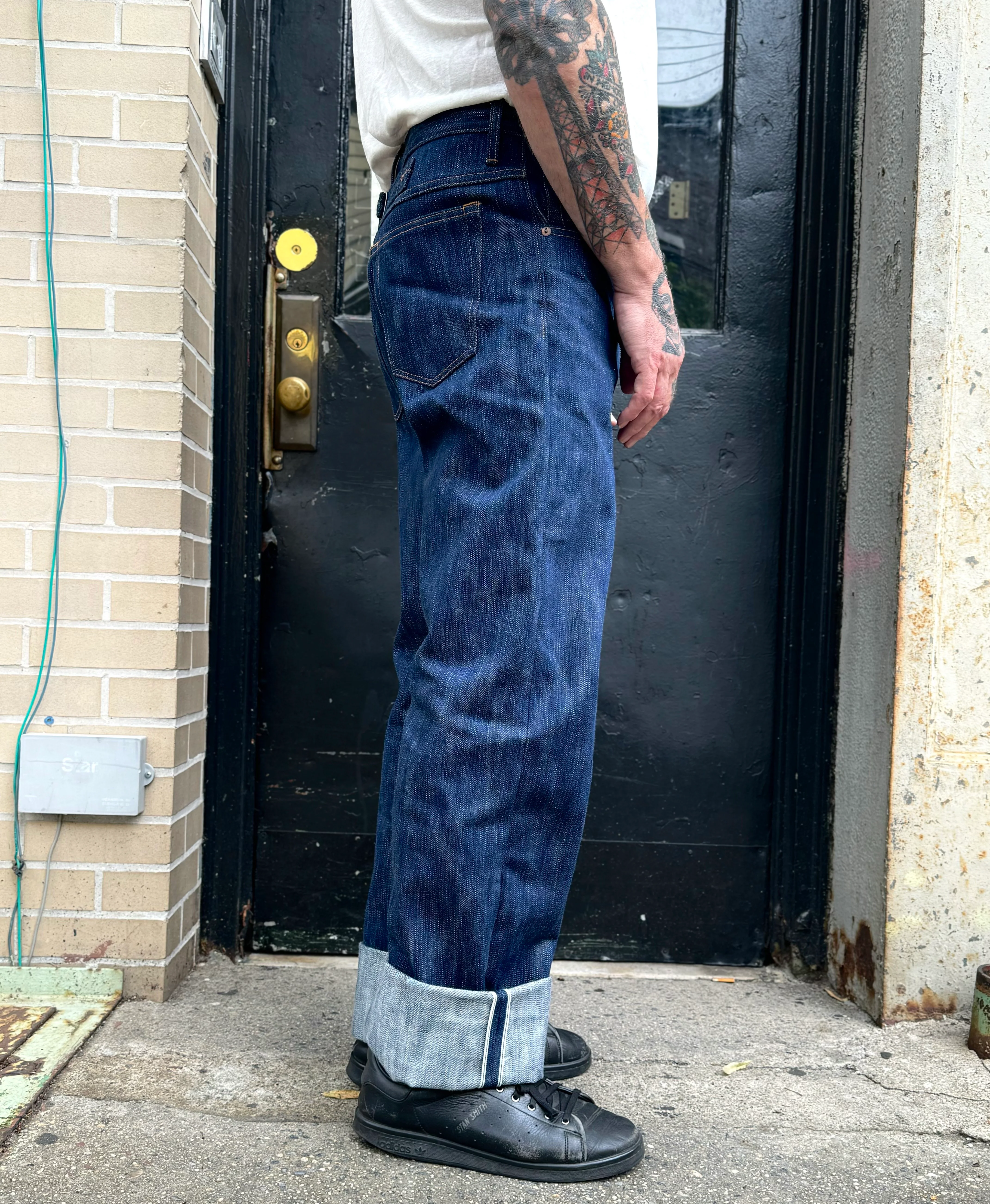 Buckle Back Tokushima Shoai Hank Dyed denim (Natural plant dyed Indigo) in store now! - Image 13