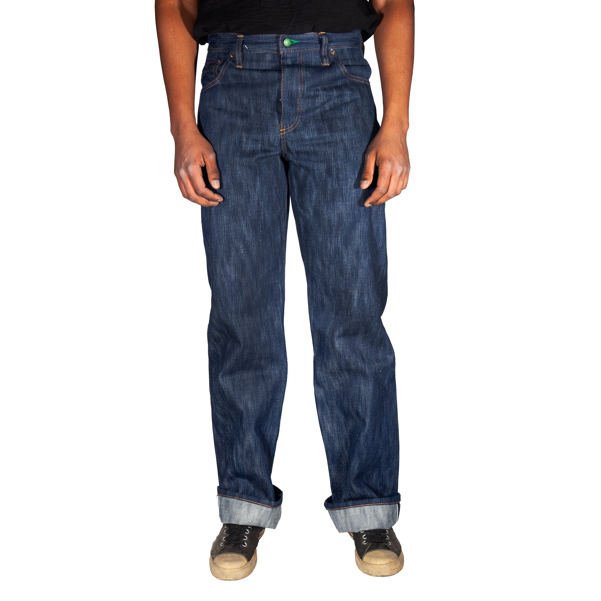 Buckle Back Tokushima Shoai Hank Dyed denim (Natural plant dyed Indigo) in store now! - Image 15
