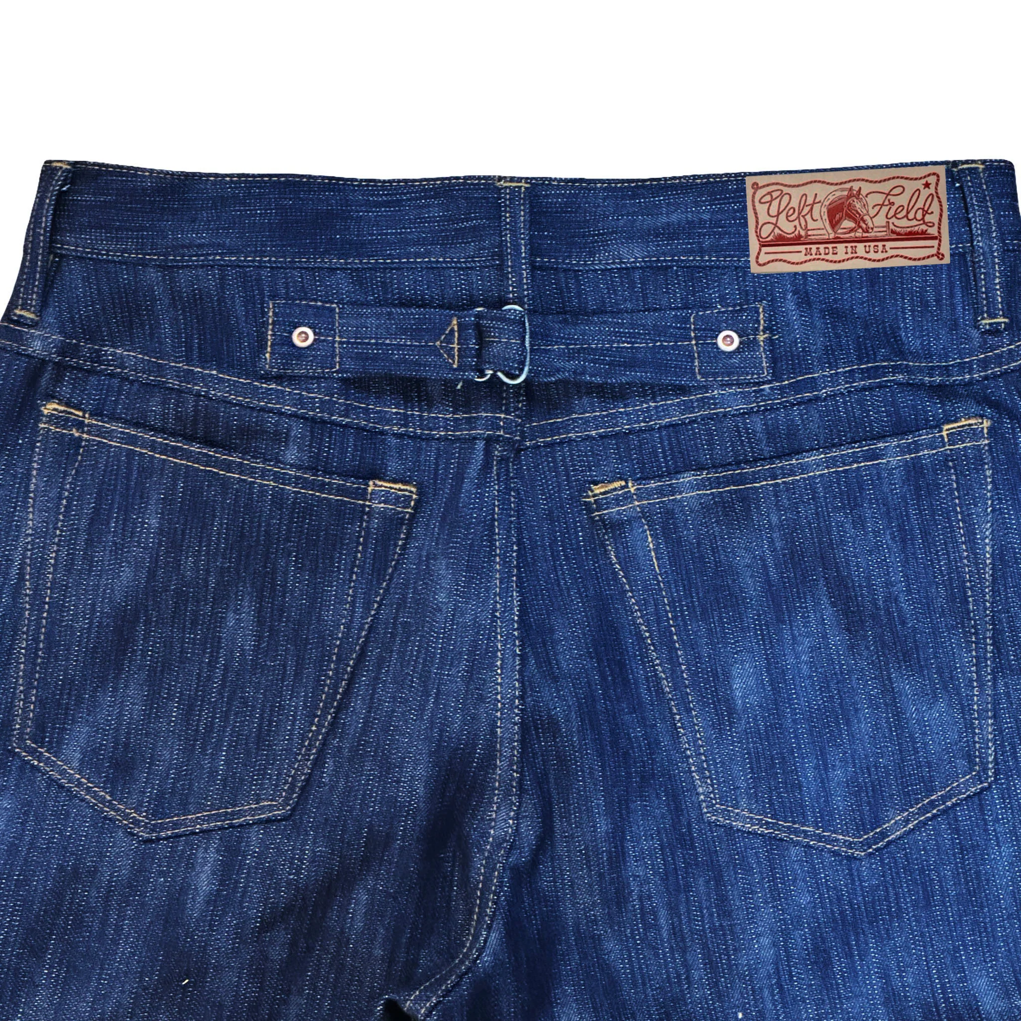 Buckle Back Tokushima Shoai Hank Dyed denim (Natural plant dyed Indigo) in store now! - Image 3