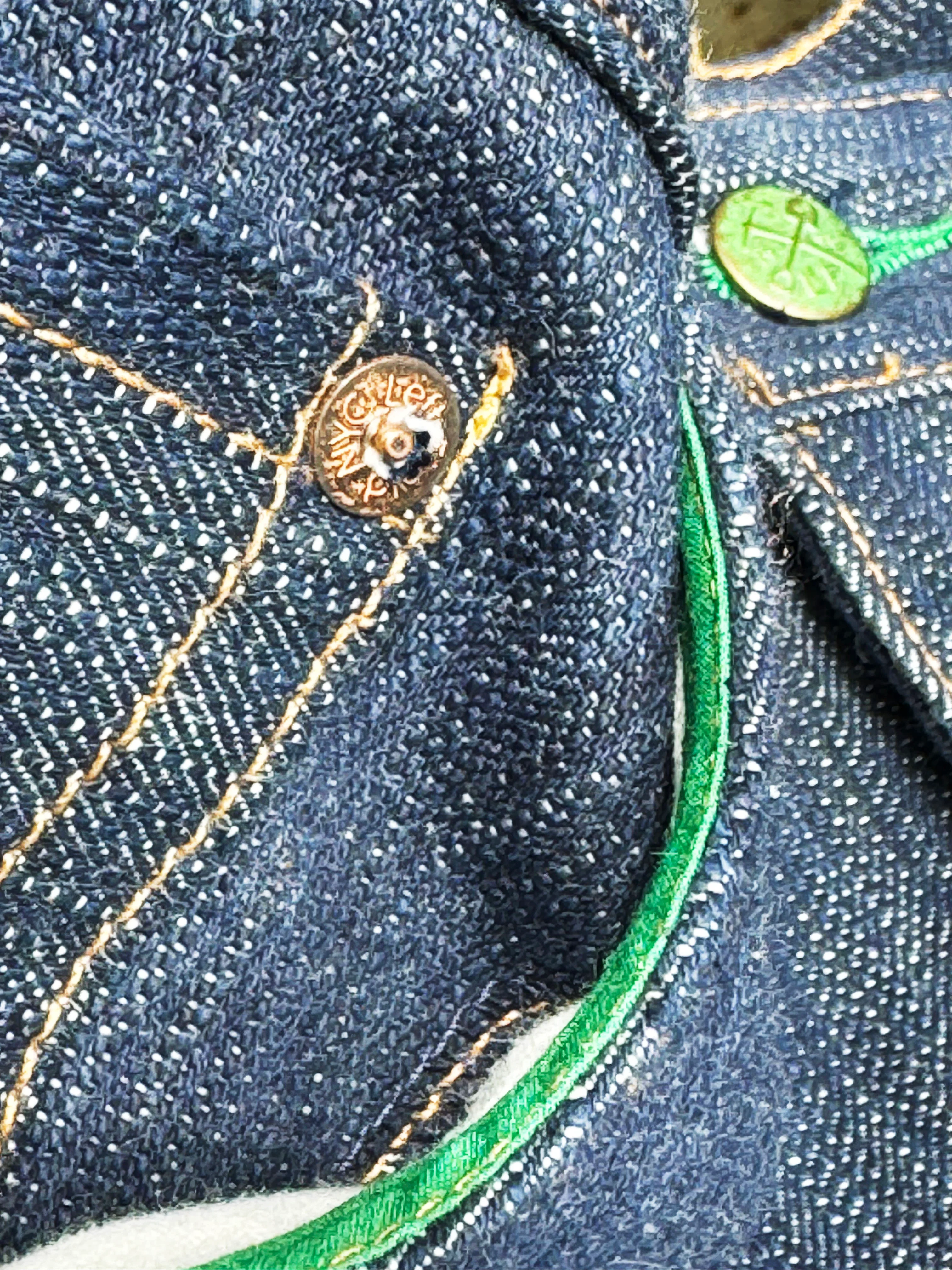 Buckle Back Tokushima Shoai Hank Dyed denim (Natural plant dyed Indigo) in store now! - Image 5