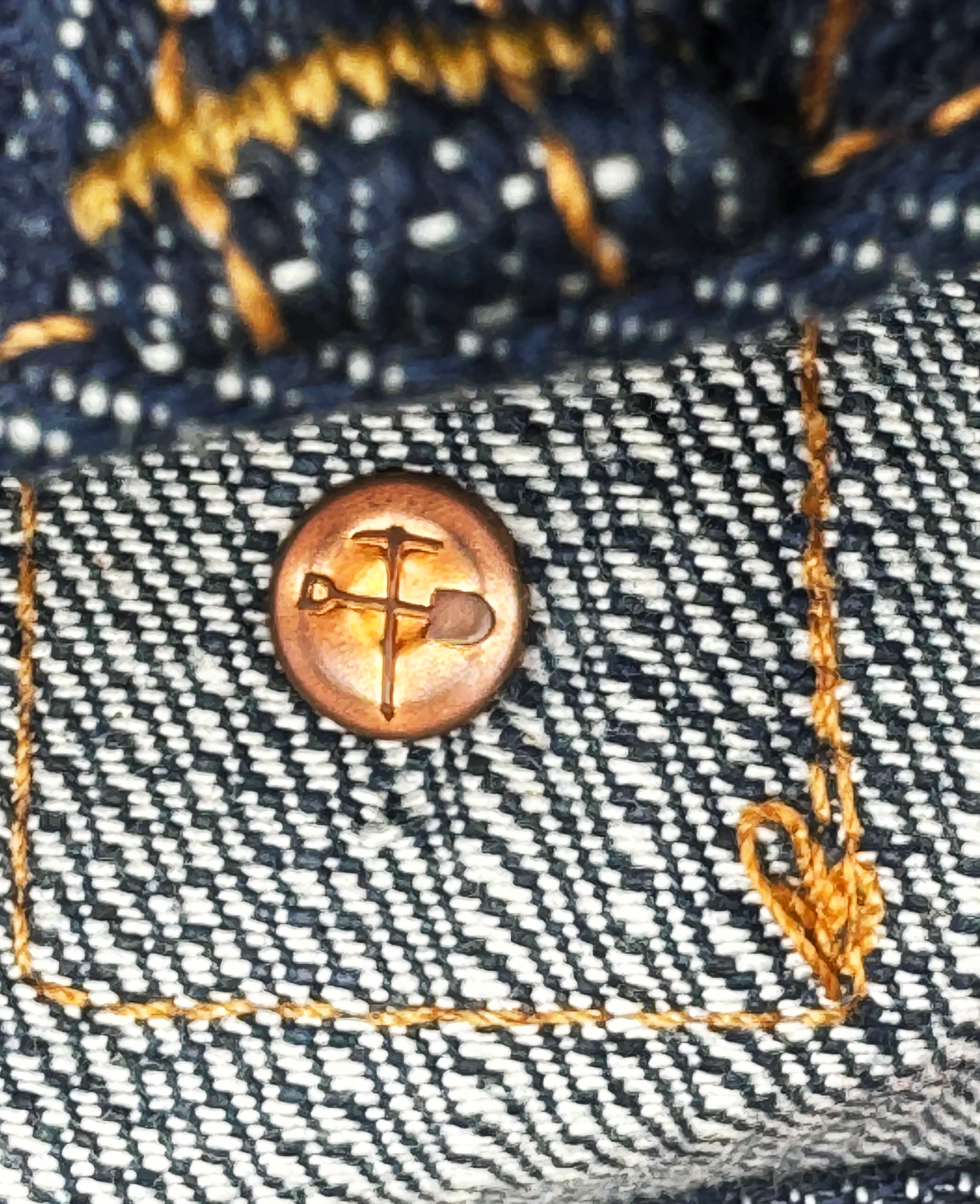 Buckle Back Tokushima Shoai Hank Dyed denim (Natural plant dyed Indigo) in store now! - Image 7