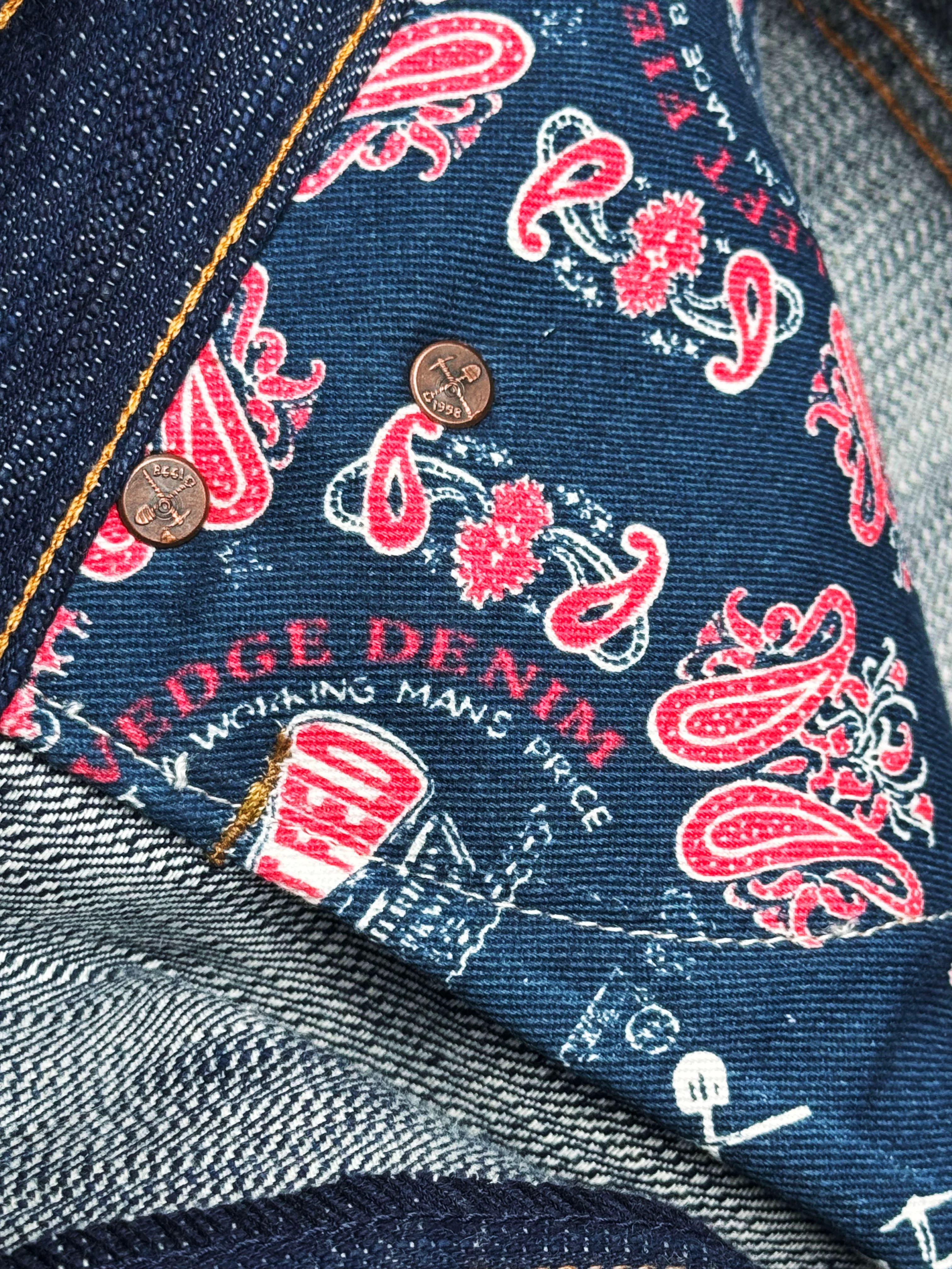Buckle Back Tokushima Shoai Hank Dyed denim (Natural plant dyed Indigo) in store now! - Image 9