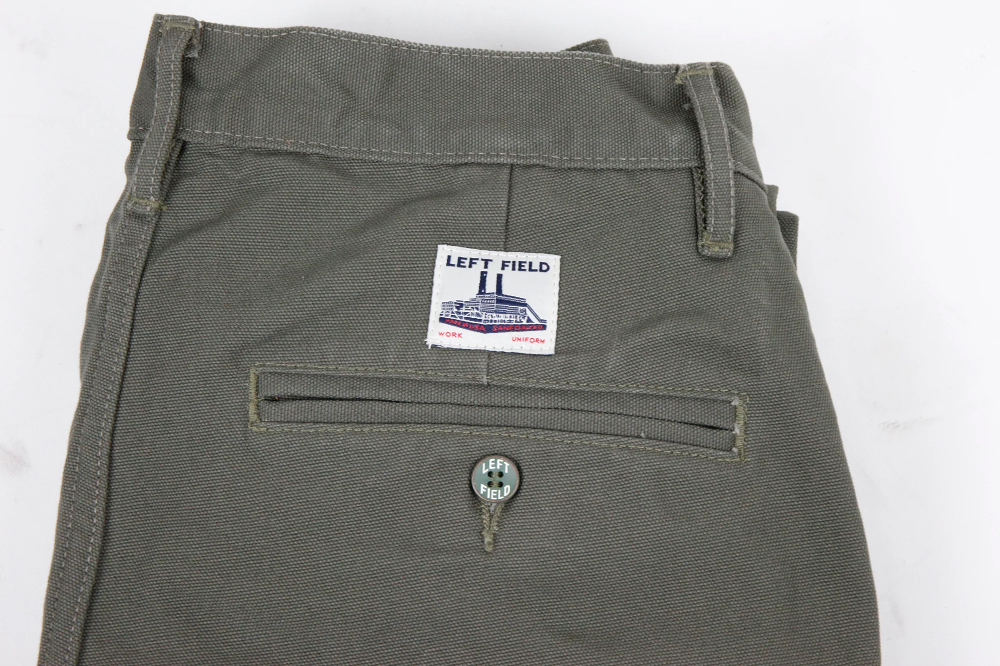 Olive Green  Mt Vernon 13 oz  Work Uniform Chino - Image 3