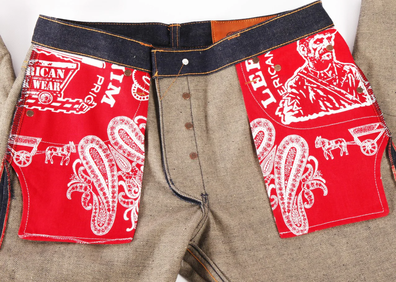 Seconds 15 oz Chelsea Nihon Menpu w/beige weft - Image 7