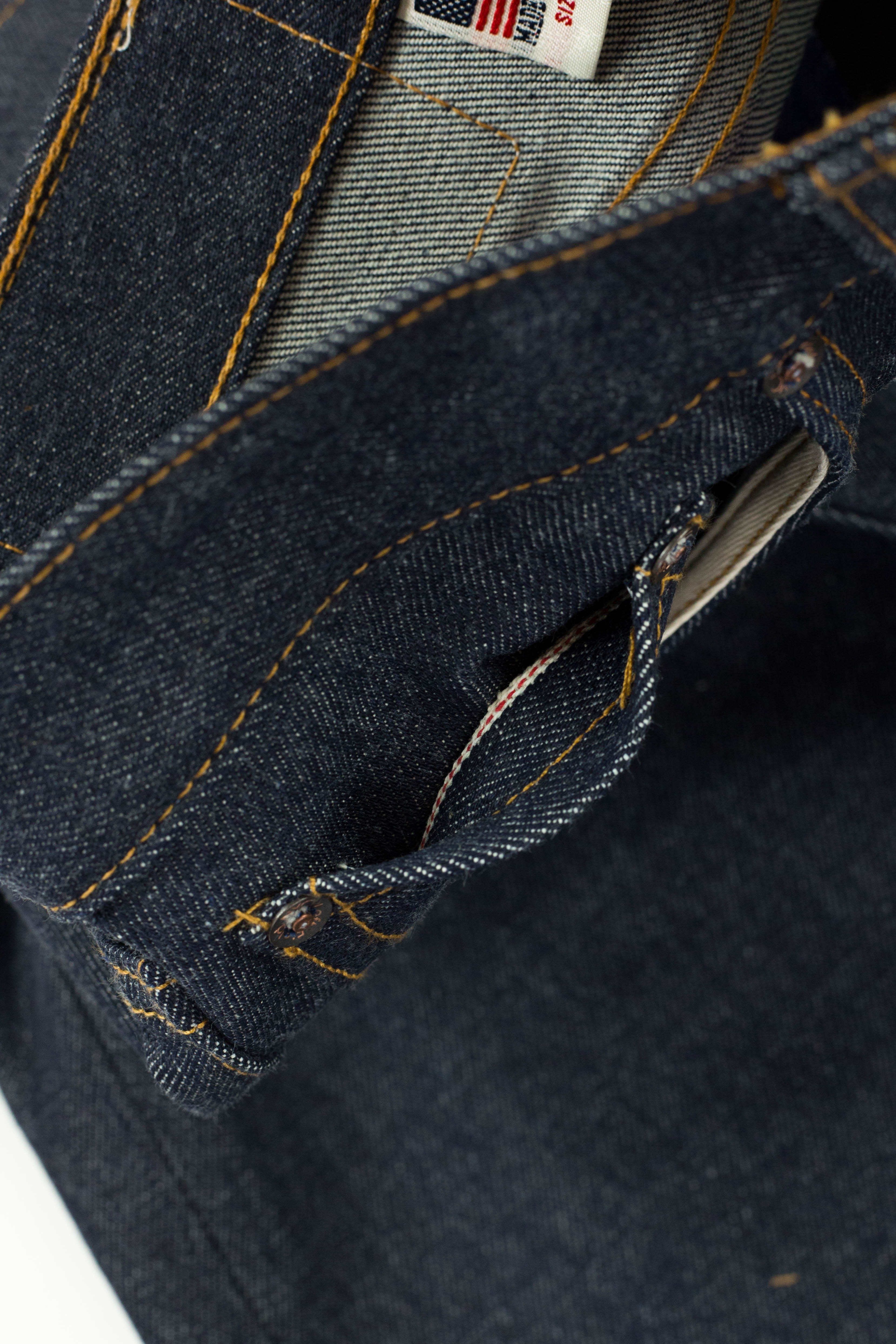 Smokestacks Vidalia Mills 14 oz Indigo Selvedge (last of the dark blue indigo run) - Image 18