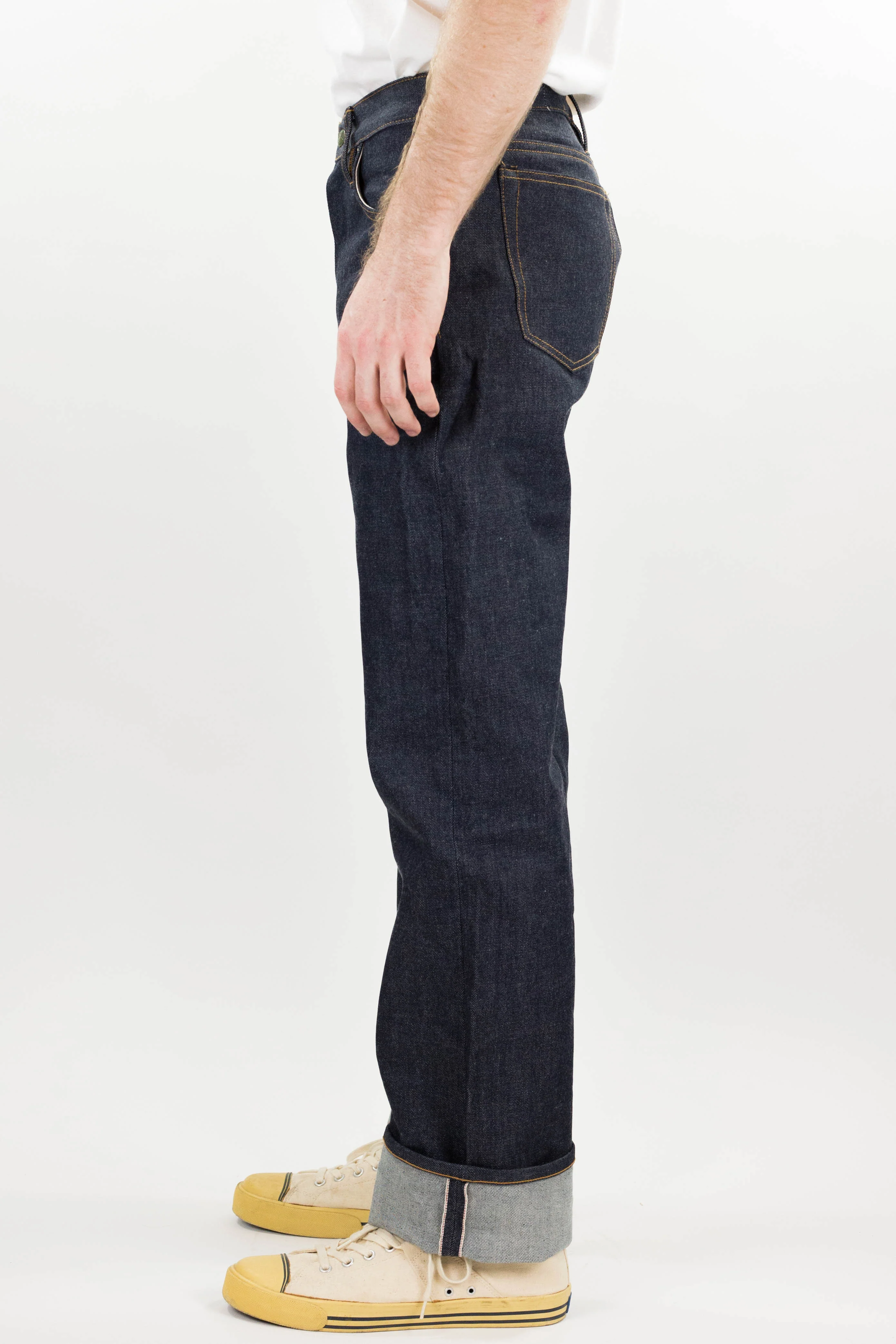 Smokestacks Vidalia Mills 14 oz Indigo Selvedge (last of the dark blue indigo run) - Image 4