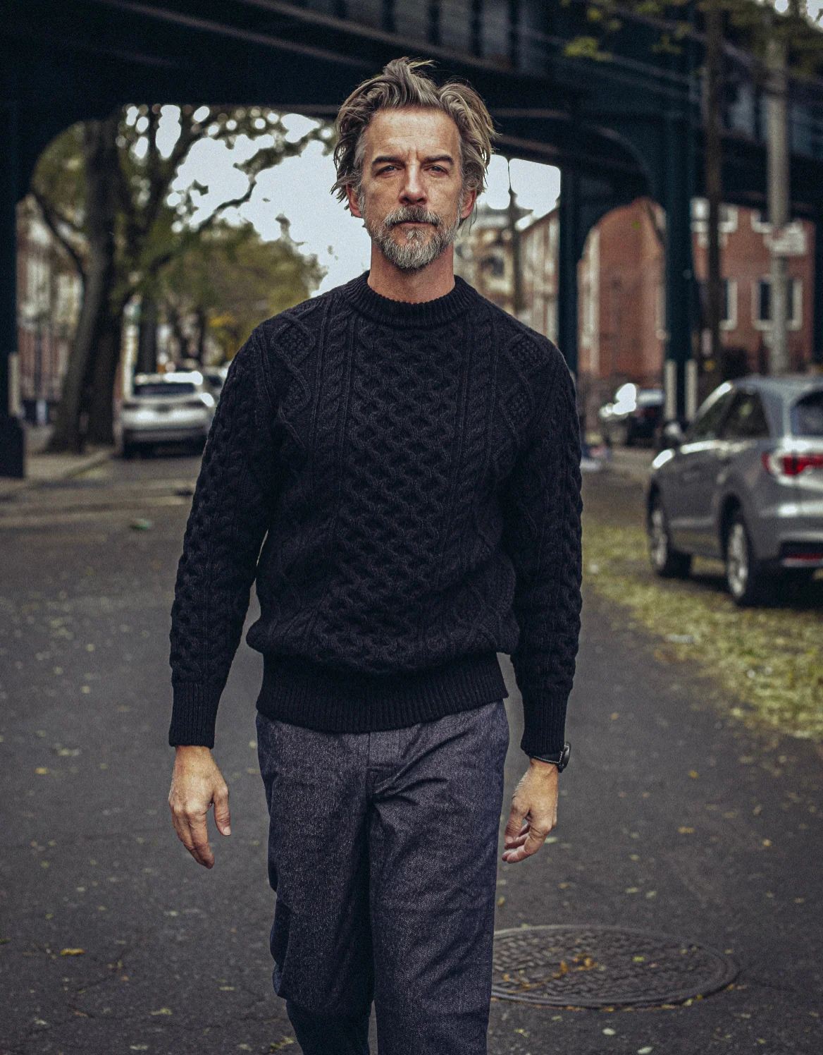 Steve McQueen Black Donegal Irish Wool Sweater - Image 6