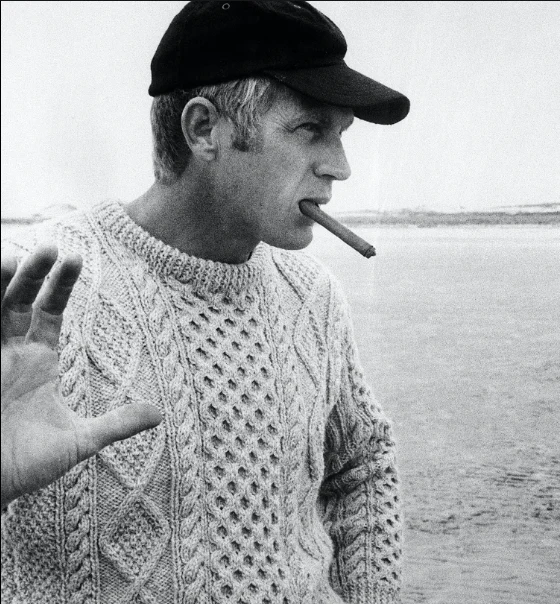 Steve McQueen Natural Galway Irish Wool Sweater - Image 4
