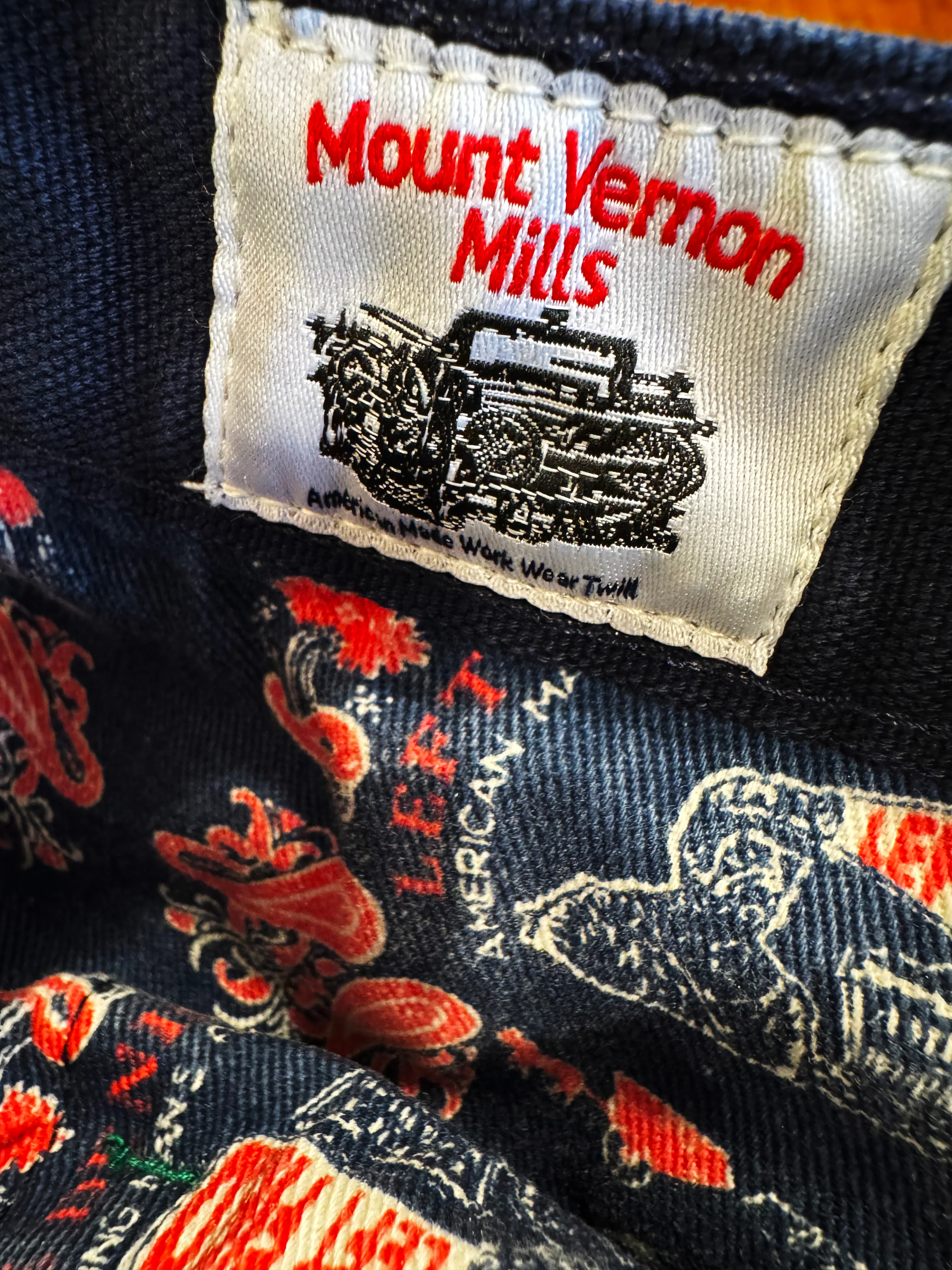 Vintage Wash Navy Duck Mt Vernon 13 oz Work Uniform Chino Wider Fit - Image 5