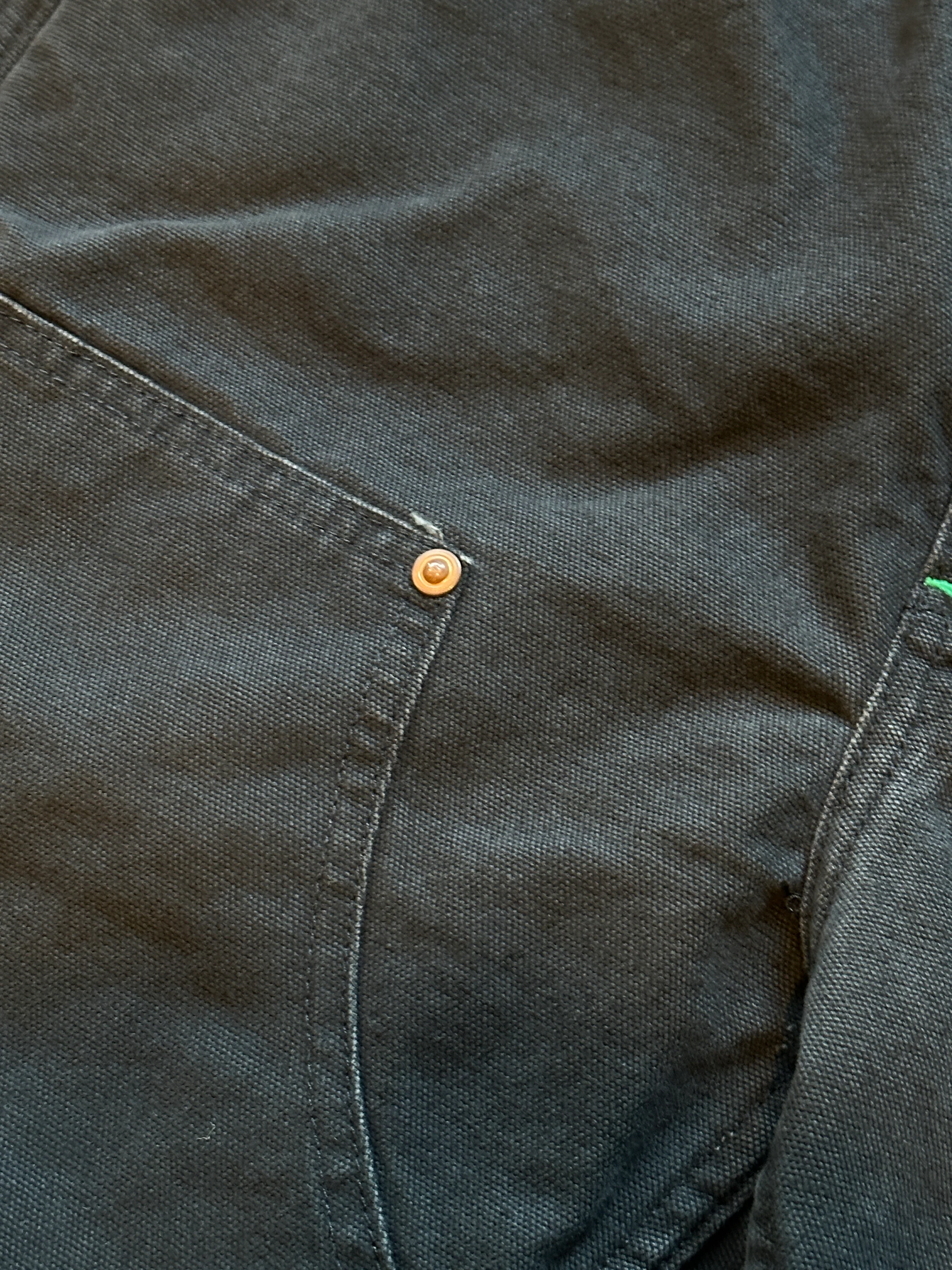 Vintage Washed Black Mt Vernon Duck Double Knee Work Uniform - Image 9